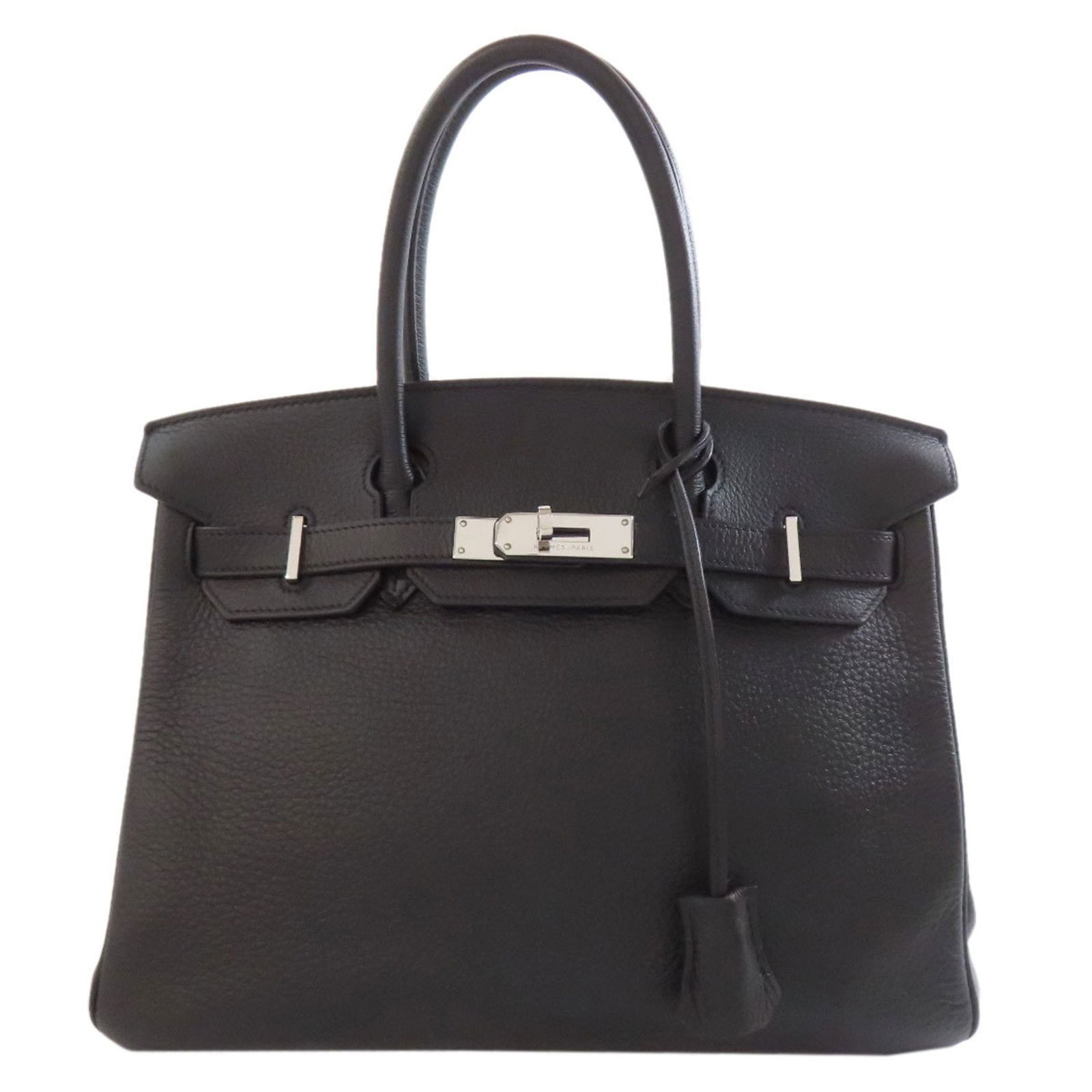 Black Leather Hermes Birkin 30 Handbag 22cm x 30cm x 16cm (1 of 1)