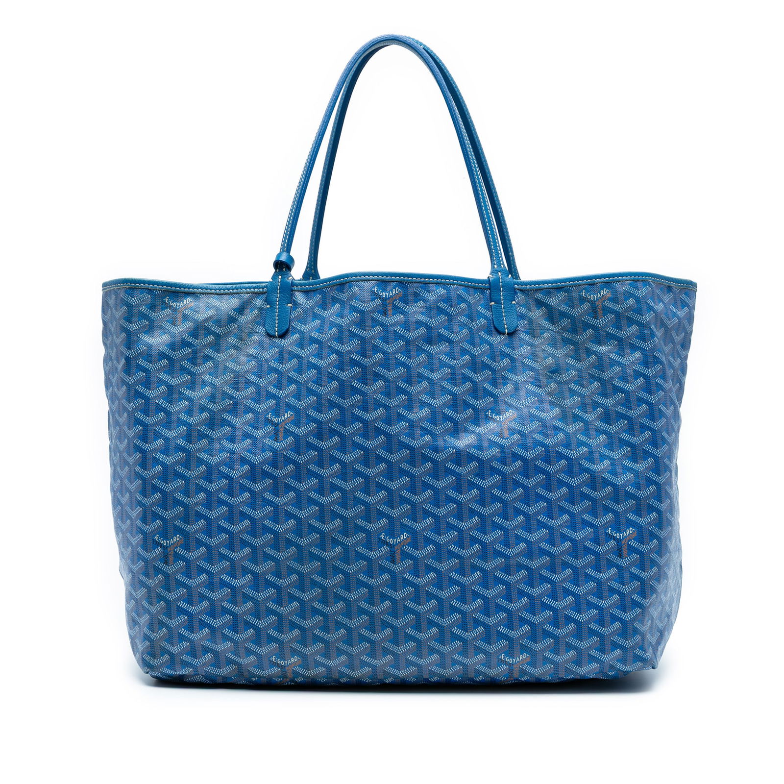 Goyard Goyardine Saint Louis GM Blue Coated Canvas Bag (1 of 8)