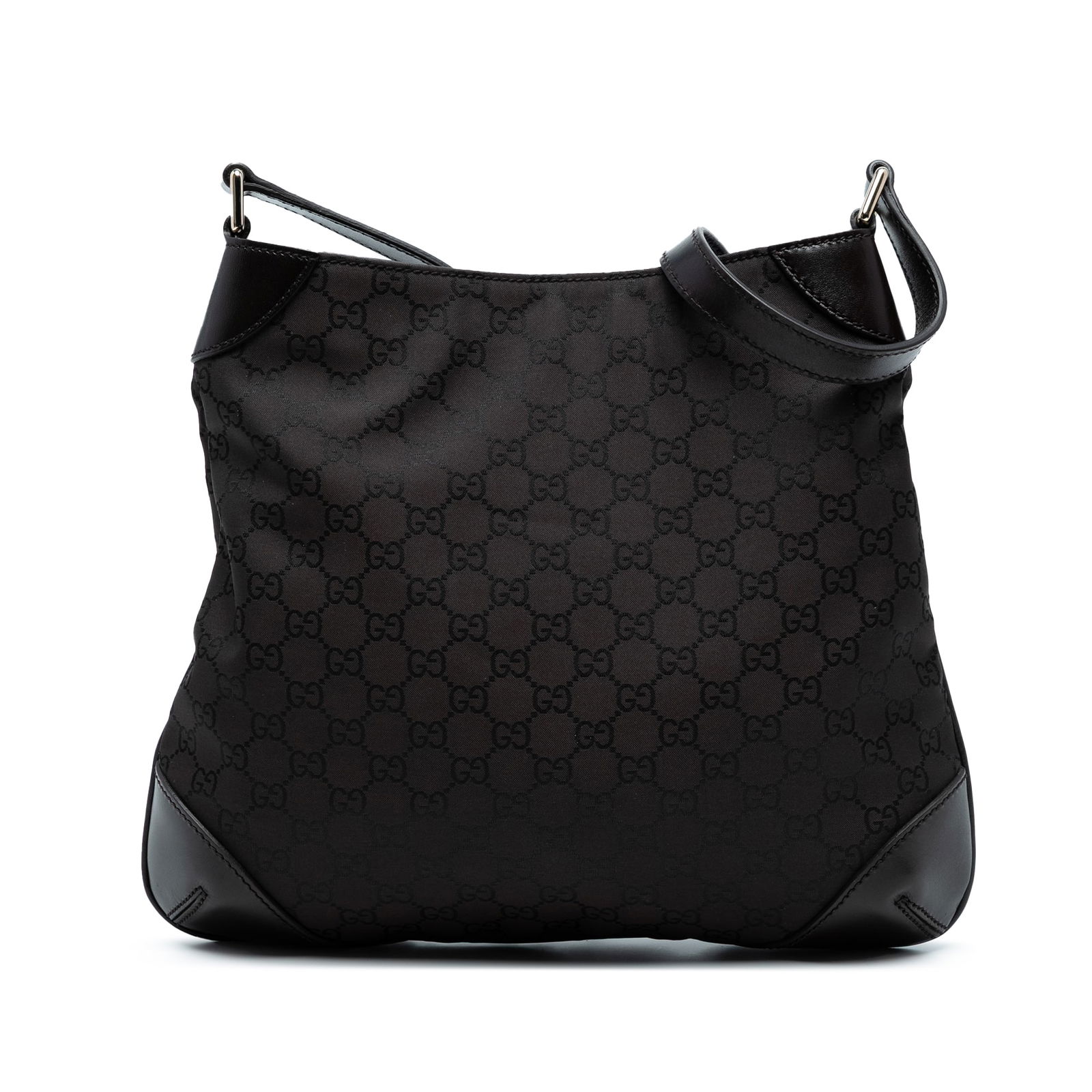 Gucci GG Nylon Hobo Bag Brown Leather Trim Italy: Gucci GG Nylon Hobo Bag Brown Leather Trim Italy The Gucci GG Nylon Hobo Bag combines stylish functionality with luxurious craftsmanship. This hobo bag features a durable nylon body complemented by el