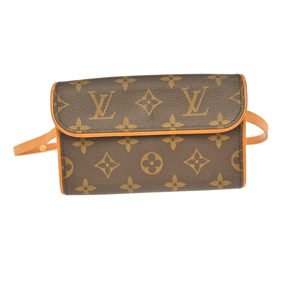 Louis Vuitton Pochette Florentine Monogram Canvas Small Brown Bum Bag M51855 (1 of 8)