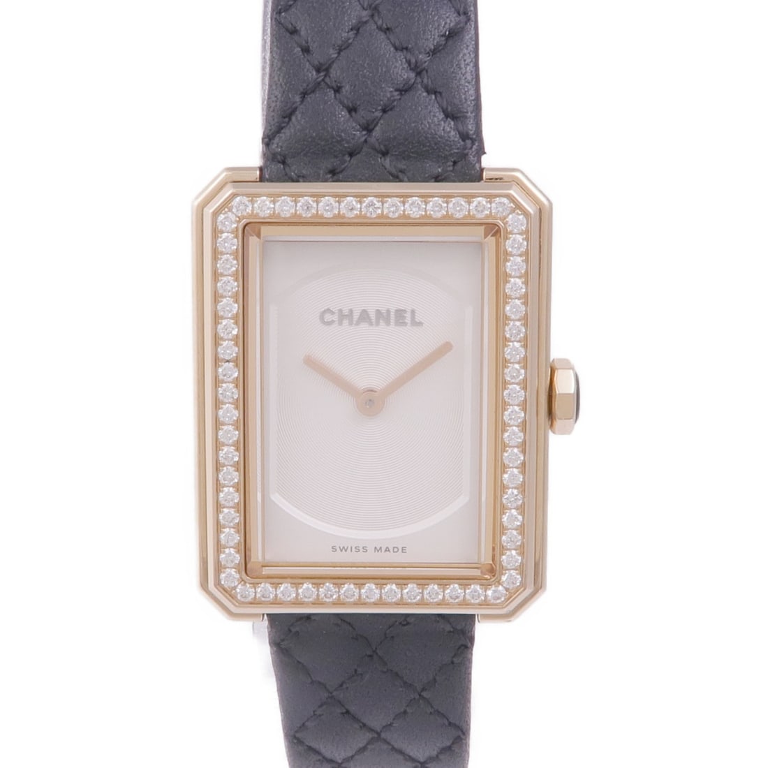CHANEL Boy Friend H6590 Quartz Watch 18K Pink Gold Diamond White: CHANEL Boy Friend H6590 Quartz Watch 18K Pink Gold Diamond White Introducing the CHANEL CC Boy Friend Wrist Watch, a timeless accessory embodying elegance and sophistication. This exquisite timepiece