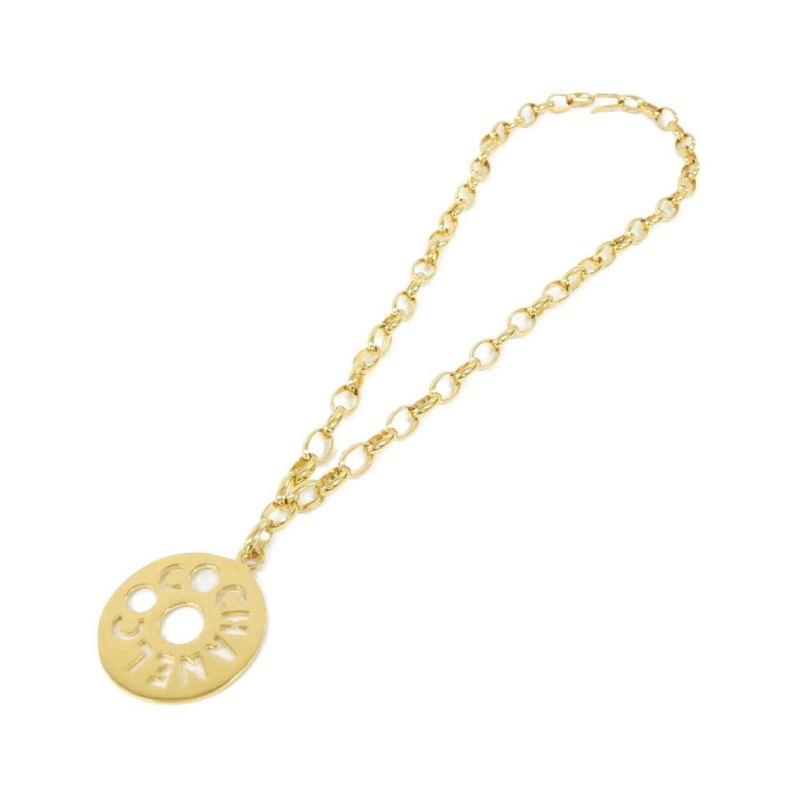 Gold Plated Necklace by Chanel with 70mm Pendant (1 of 1)