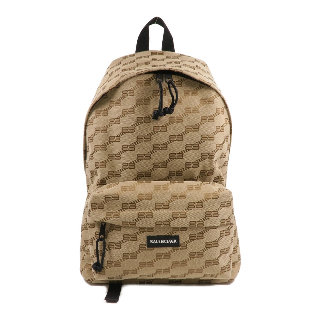 Balenciaga Canvas Rucksack Backpack in Brown 18.1 Inch Height: Balenciaga Canvas Rucksack Backpack in Brown 18.1 Inch Height This Balenciaga rucksack backpack is crafted from brown canvas and features a classic, versatile design. Made in France, it is presented i