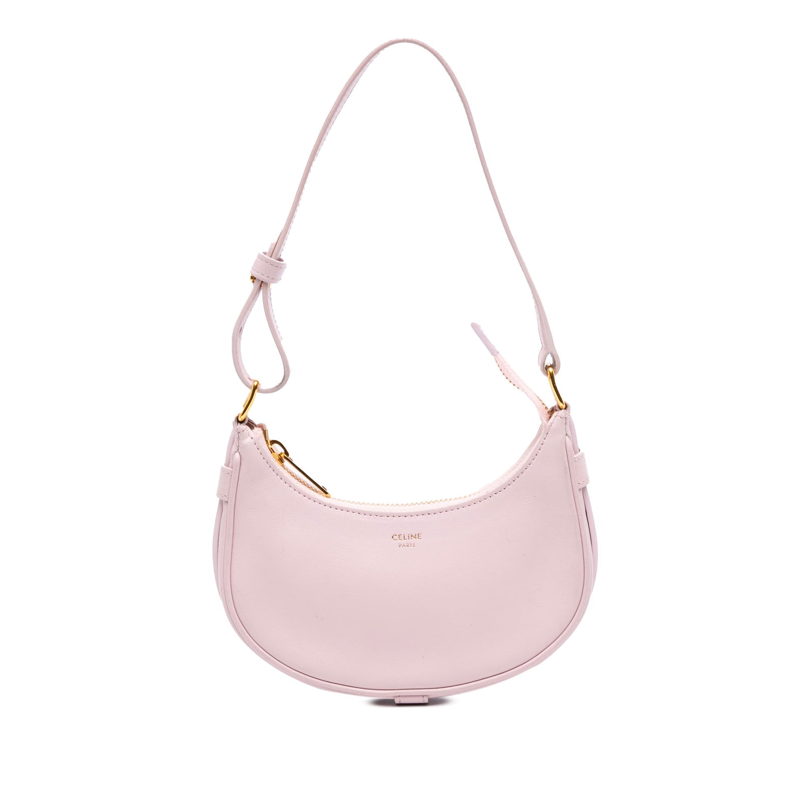 Celine Mini Ava Pink Leather Shoulder Bag Made in Italy: Celine Mini Ava Pink Leather Shoulder Bag Made in Italy The Mini Smooth Calfskin Ava Shoulder Bag showcases a chic leather body in a vibrant pink hue, perfect for adding a pop of color to any outfit.