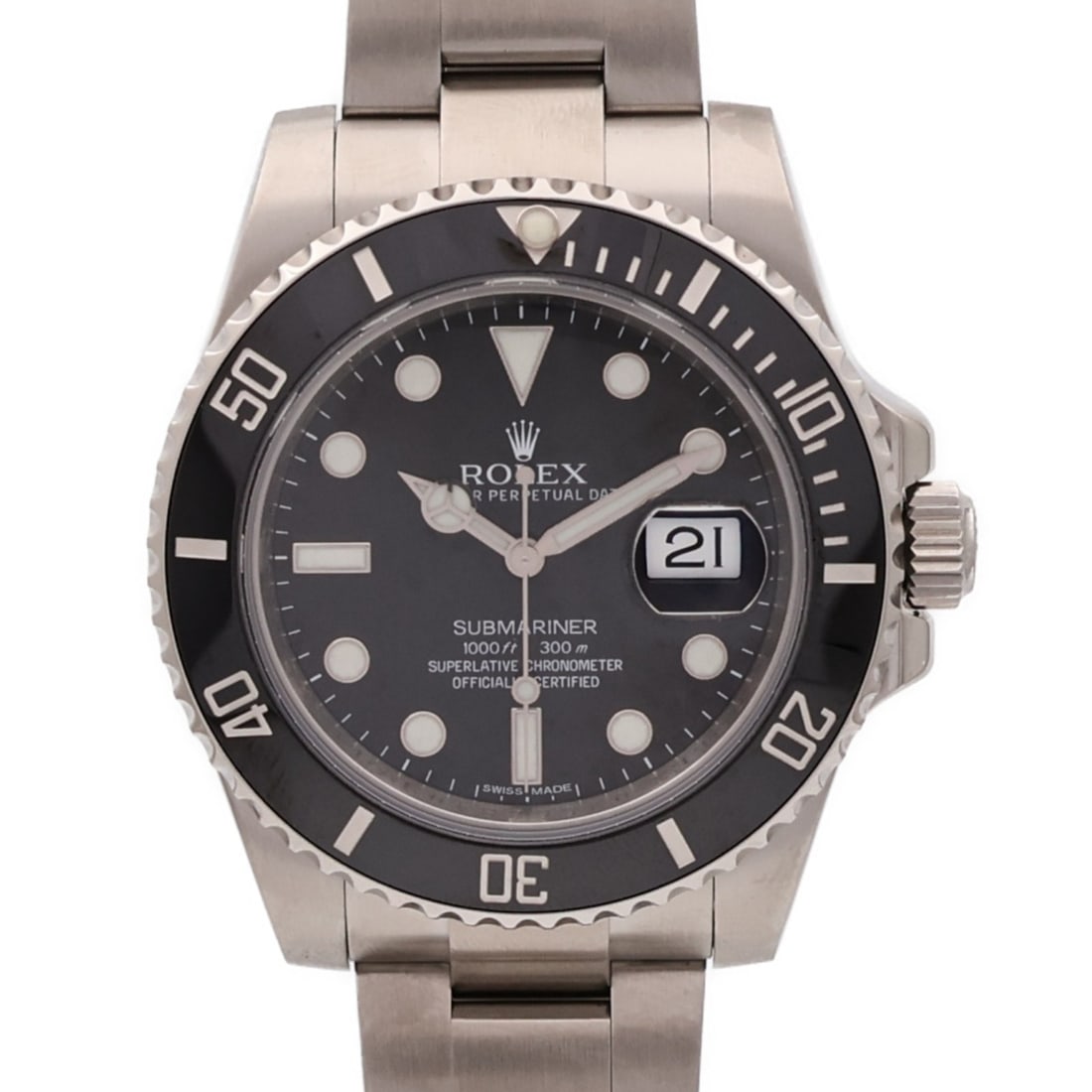 Stainless Steel ROLEX 116610LN Submariner Date Automatic Black Dial Watch: Stainless Steel ROLEX 116610LN Submariner Date Automatic Black Dial Watch This ROLEX Submariner Date Automatic Watch 116610LN features a stainless steel case and bracelet, complemented by a black dial