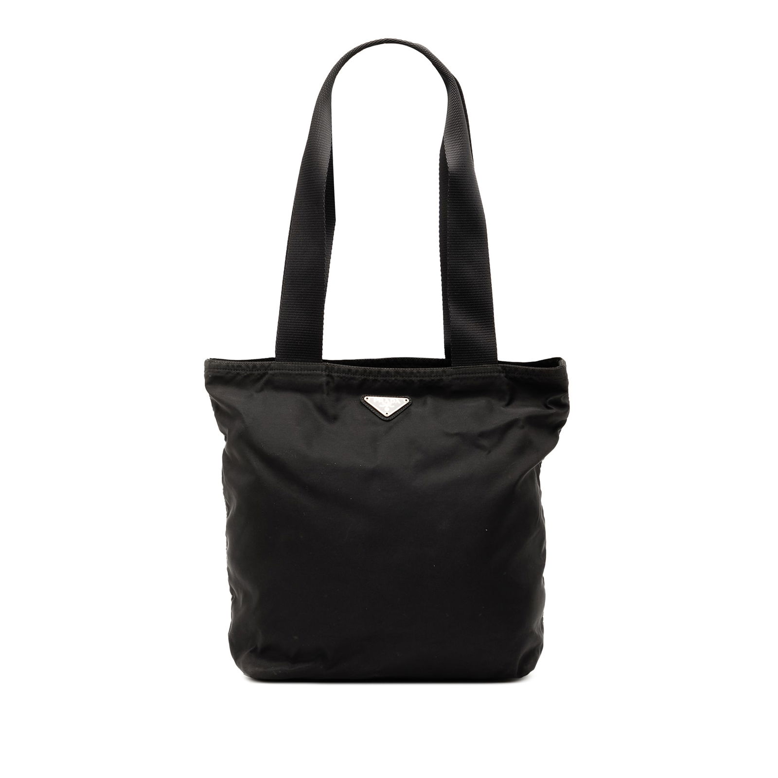 Prada Tessuto Tote Black Nylon Bag Italy: Prada Tessuto Tote Black Nylon Bag Italy The Prada Tessuto Tote is a stylish and functional accessory crafted from durable nylon. This tote features flat straps for comfortable carrying, a secure top