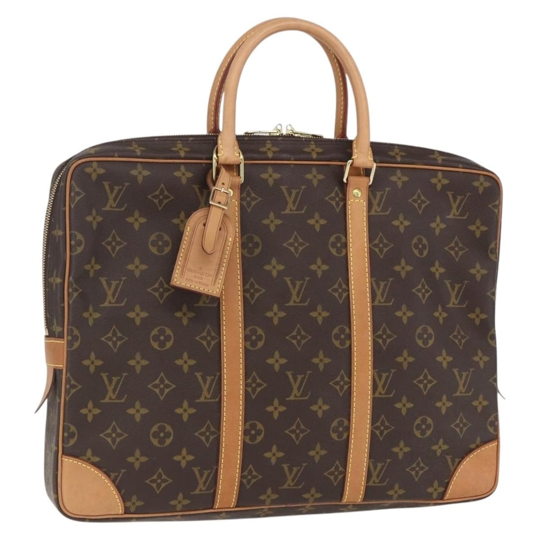 LOUIS VUITTON Monogram Porte Documents Voyage Business Bag M53361 Auth (1 of 18)