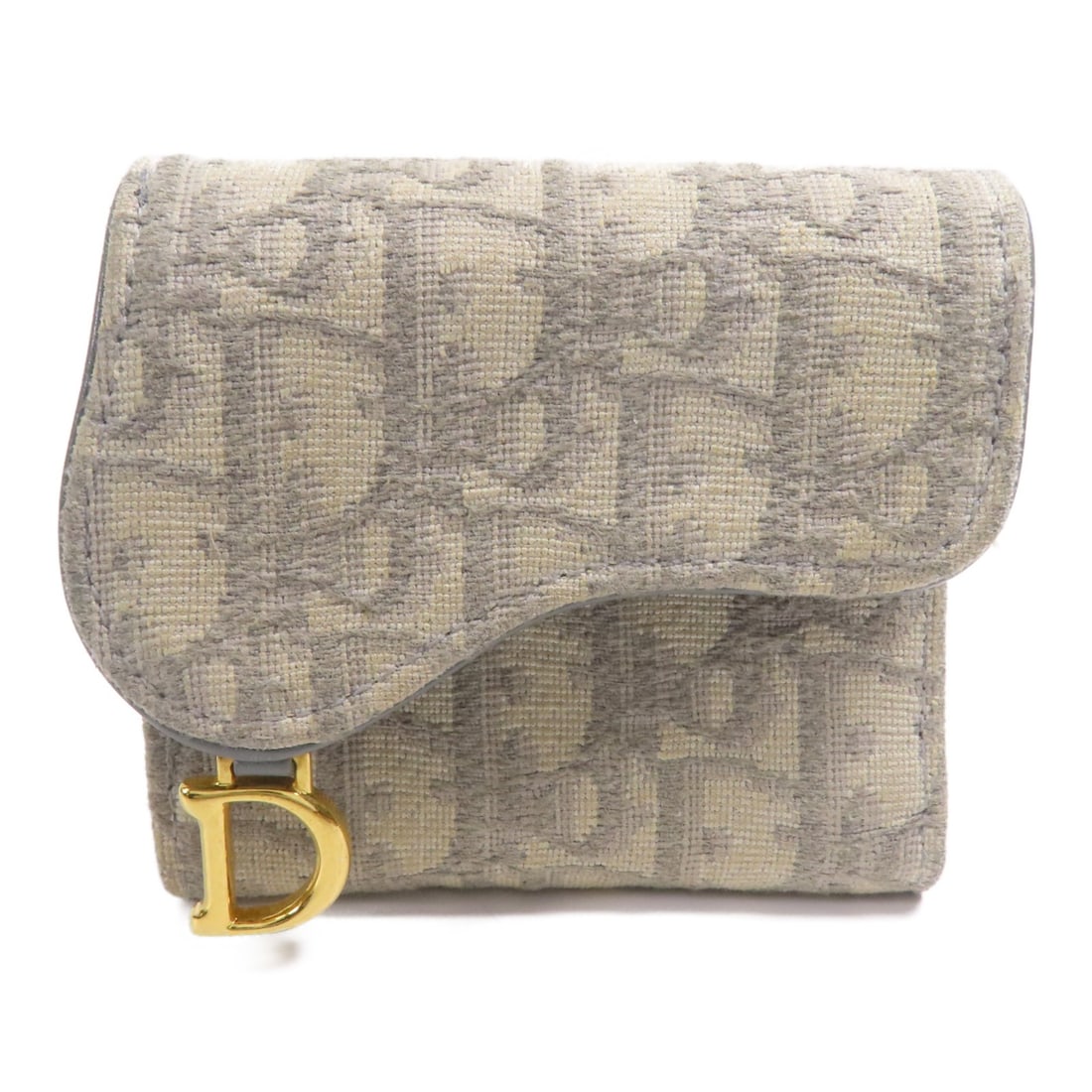 Christian Dior Gray Canvas Tri-Fold Wallet with GHW: Christian Dior Gray Canvas Tri-Fold Wallet with GHW This Christian Dior tri-fold wallet is crafted from high-quality canvas in a sophisticated gray hue. Designed for both style and functionality, it f