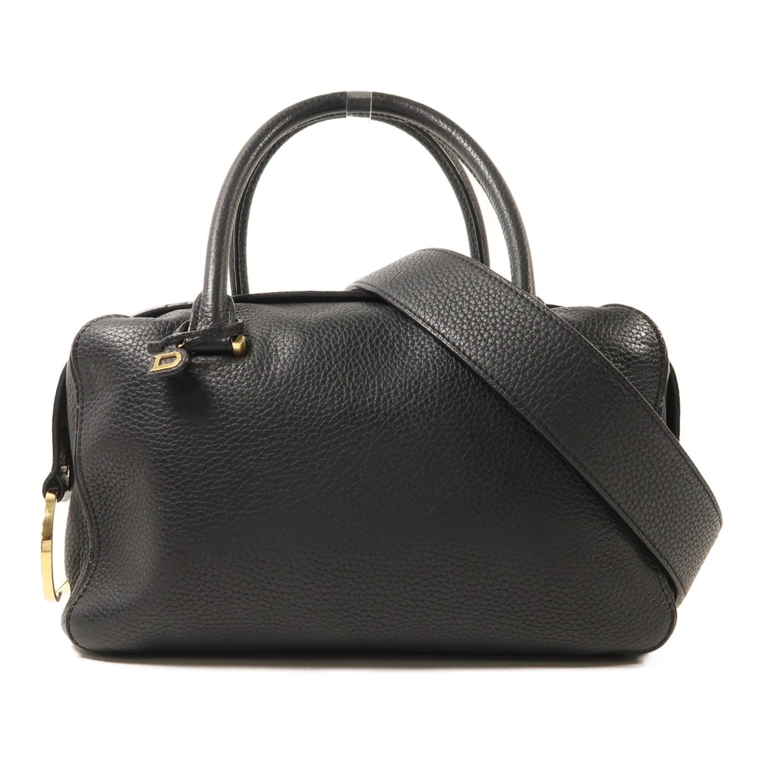 Delvaux Cool Box MM Black Calfskin Two Way Shoulder Bag with Gold Hardware: Delvaux Cool Box MM Black Calfskin Two Way Shoulder Bag with Gold Hardware This Delvaux Cool Box MM is a versatile 2-way shoulder bag crafted from black calfskin leather. It features gold-tone hardwar