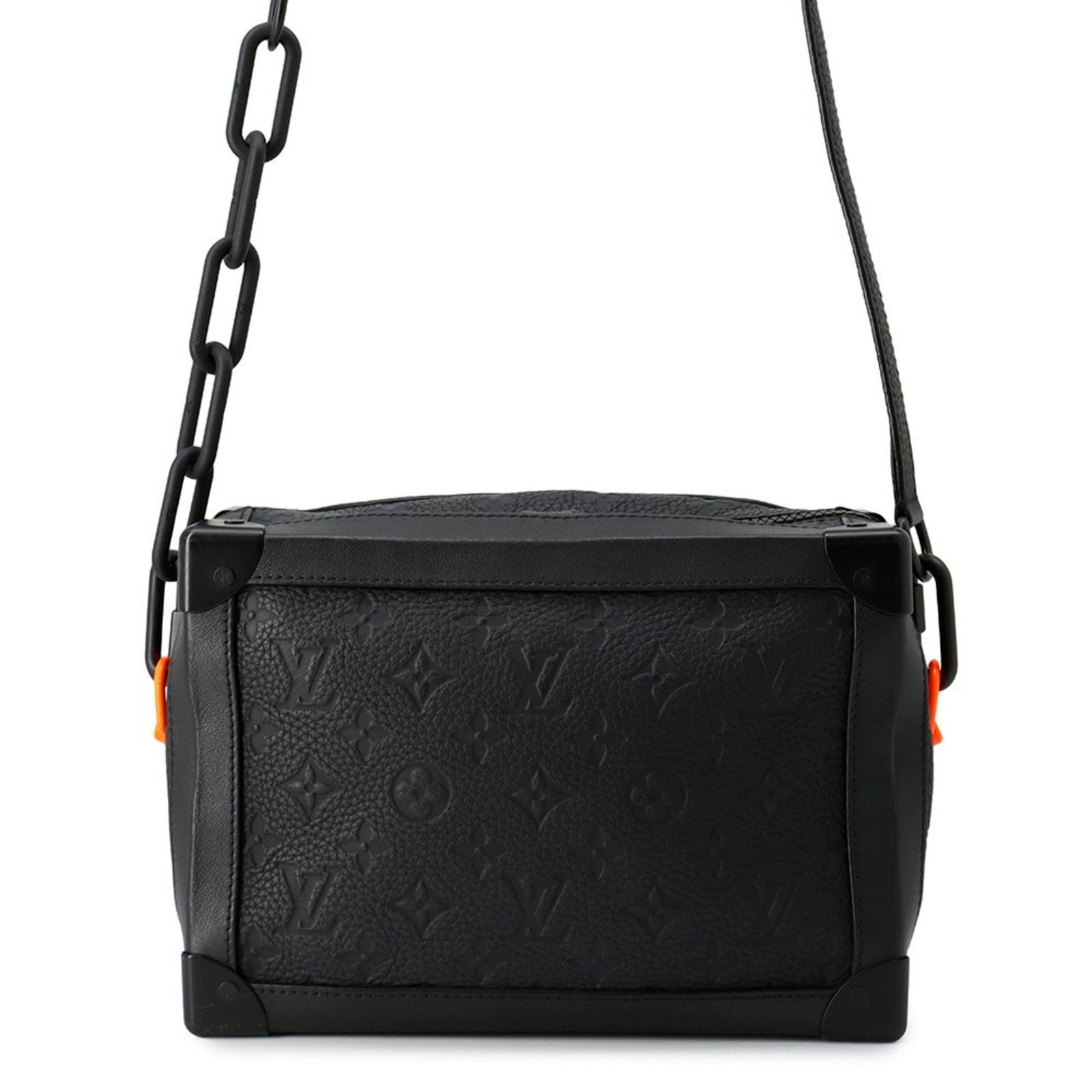 Louis Vuitton Soft Trunk Black Leather Crossbody Bag: Louis Vuitton Soft Trunk Black Leather Crossbody Bag The Louis Vuitton Soft Trunk is a leather bag in black, crafted in France. Designed for all genders, this piece features a structured silhouette wi