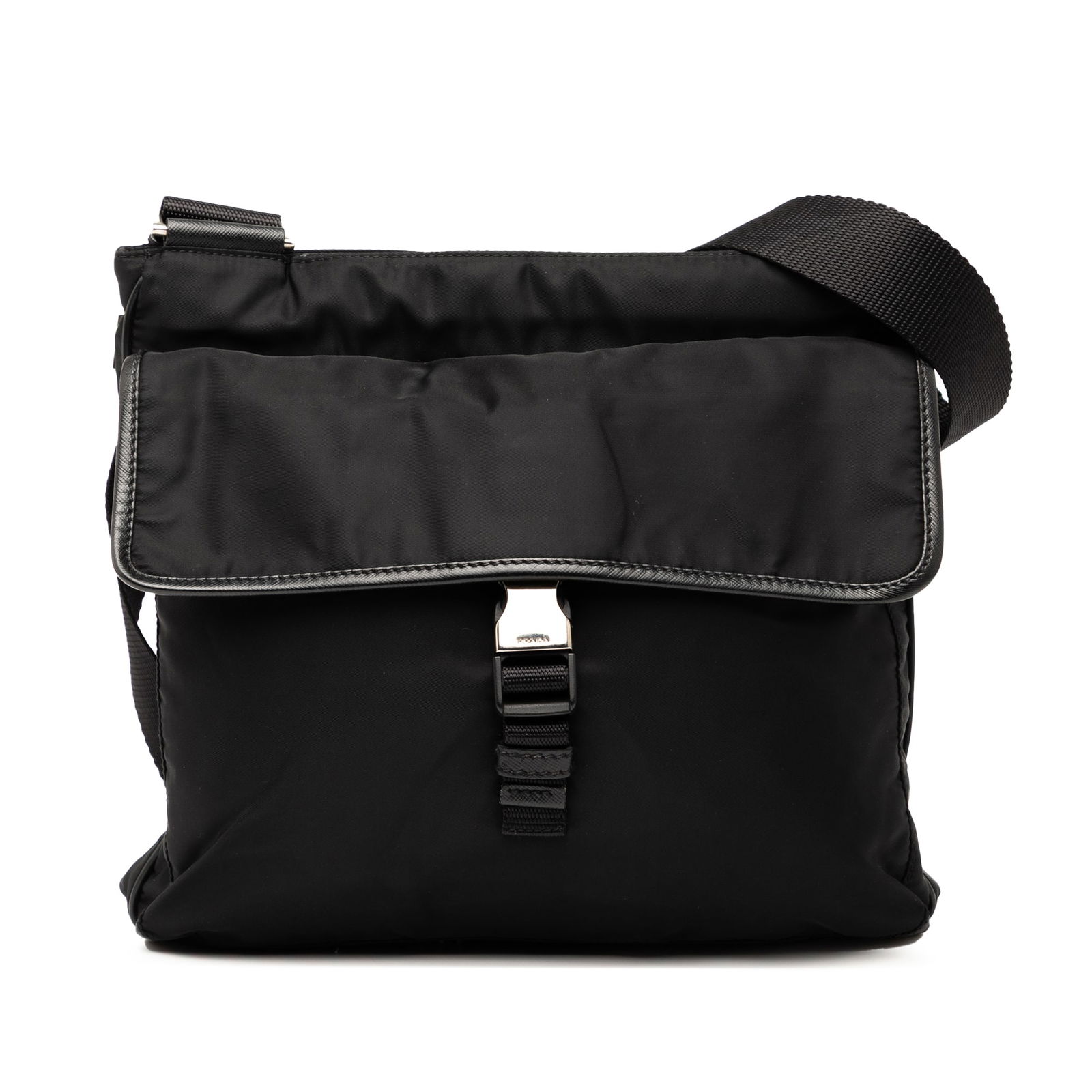 Prada Tessuto Black Nylon Zip Top Crossbody Bag: Prada Tessuto Black Nylon Zip Top Crossbody Bag The Prada Tessuto Zip Top Crossbody is a stylish and functional accessory made from durable nylon. It features an adjustable flat shoulder strap for com