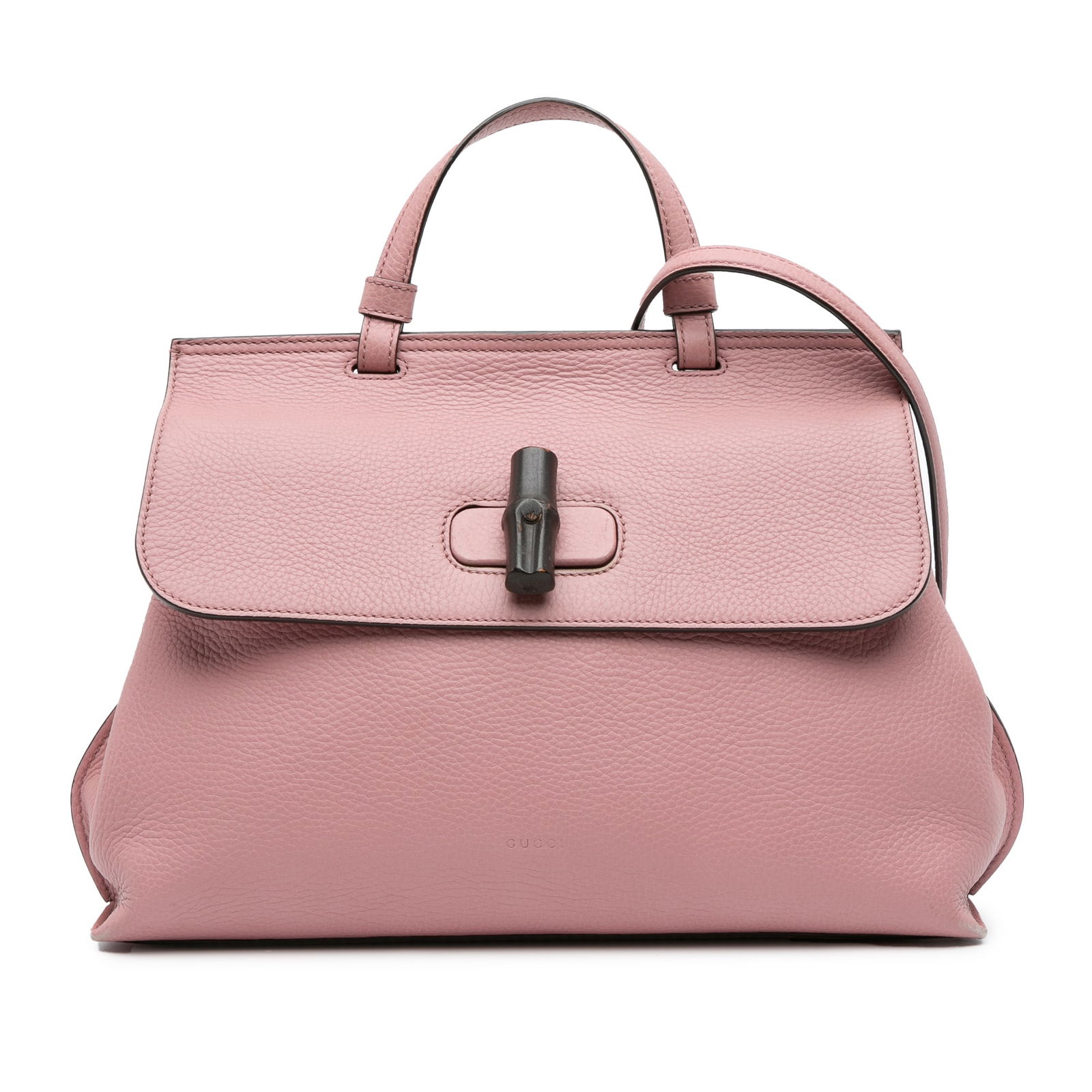 Gucci Medium Leather Bamboo Daily Satchel Pink Italy: Gucci Medium Leather Bamboo Daily Satchel Pink Italy This Gucci Medium Leather Bamboo Daily Satchel is a stylish and practical accessory for any wardrobe. Crafted from high-quality leather, this bag f