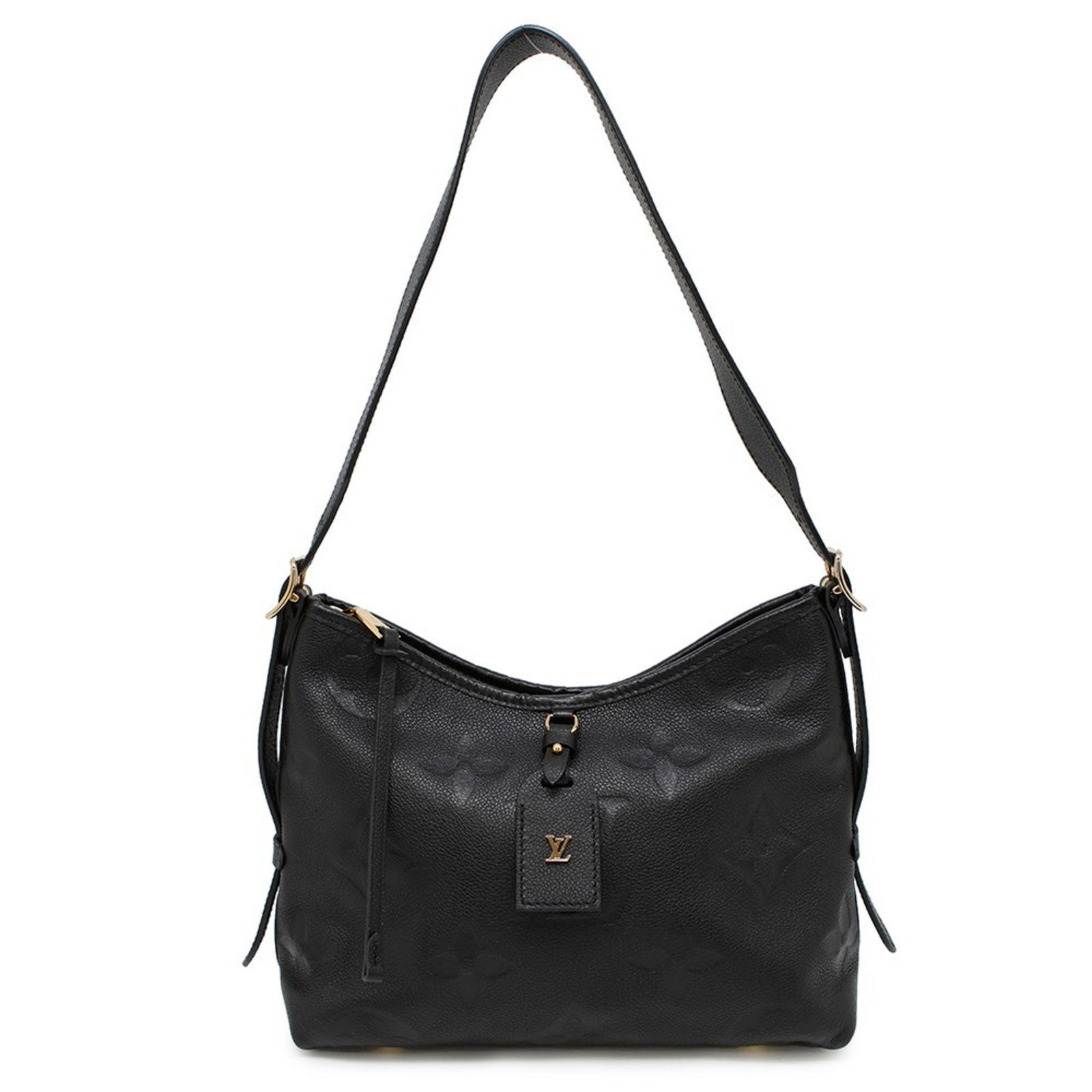 Black Leather Louis Vuitton Carry All Bag from France: Black Leather Louis Vuitton Carry All Bag from France This Louis Vuitton Carry All is crafted from black leather and features a spacious design suitable for daily use. The bag is in good condition wit