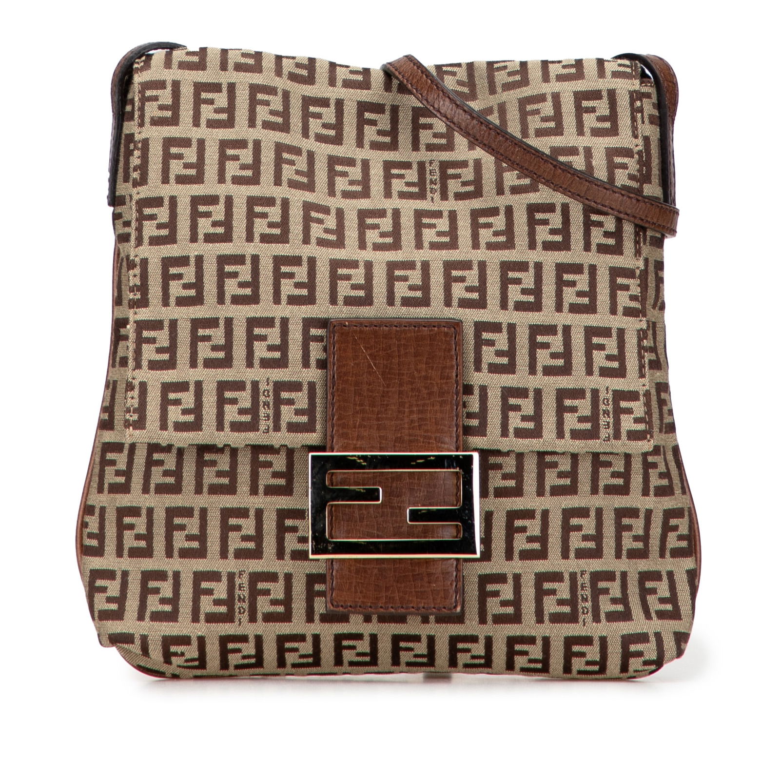 Fendi Zucchino Canvas Crossbody Bag Brown Fabric Italy: Fendi Zucchino Canvas Crossbody Bag Brown Fabric Italy Introducing the Fendi Zucchino Canvas Crossbody, a stylish and functional accessory perfect for everyday use. This elegant crossbody bag features