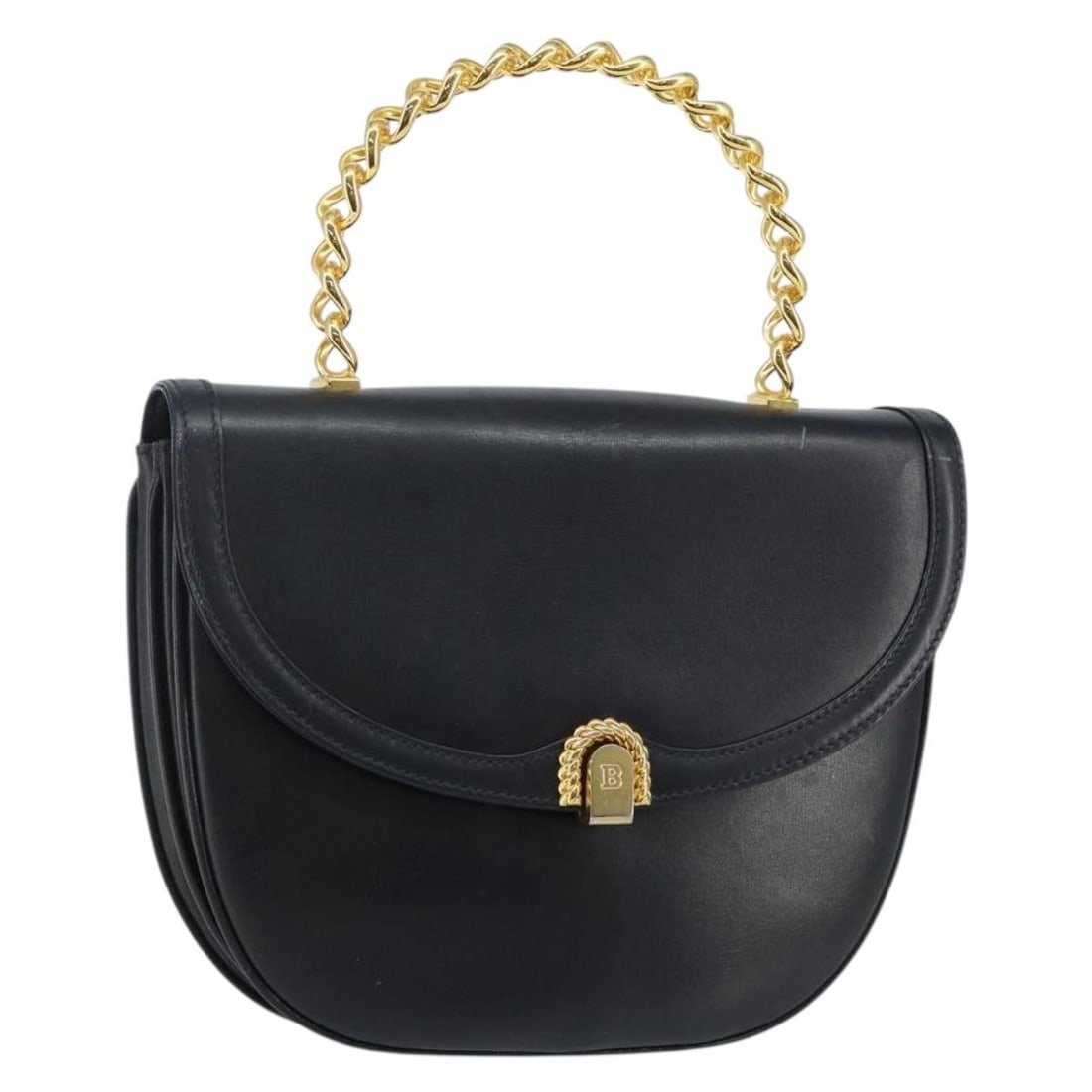 BALLY Leather Hand Bag Black Gold Made in Italy BA6024: BALLY Leather Hand Bag Black Gold Made in Italy BA6024 This exquisite BALLY hand bag showcases a luxurious blend of black leather with elegant gold accents, crafted in Italy. Measuring approximately 7