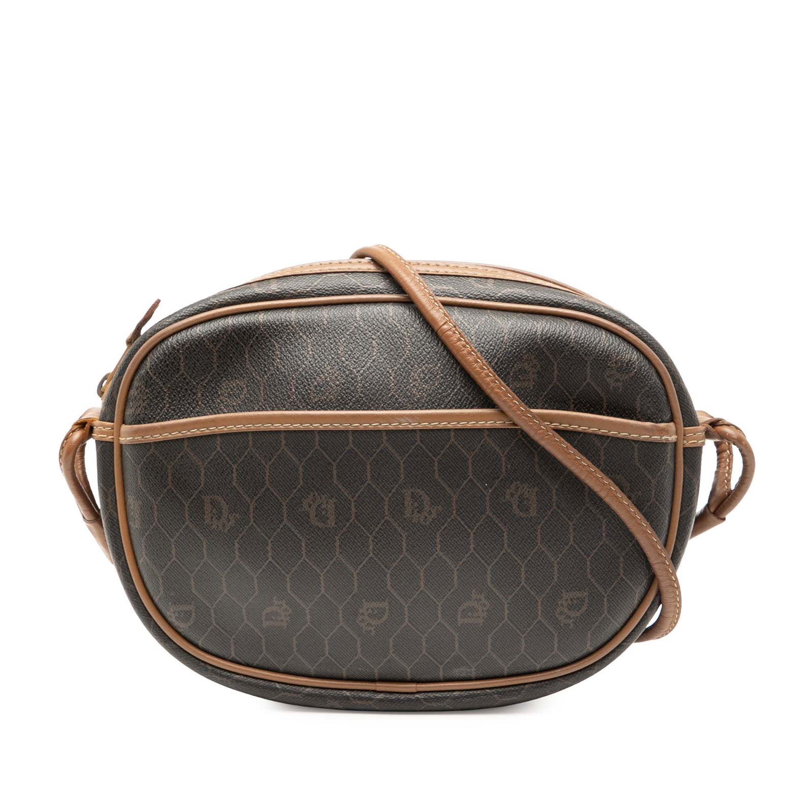 Dior Honeycomb Canvas Crossbody Bag Black Leather Trim: Dior Honeycomb Canvas Crossbody Bag Black Leather Trim This Dior Honeycomb Coated Canvas Crossbody bag is a stylish accessory crafted from coated canvas paired with luxurious leather trim. It features
