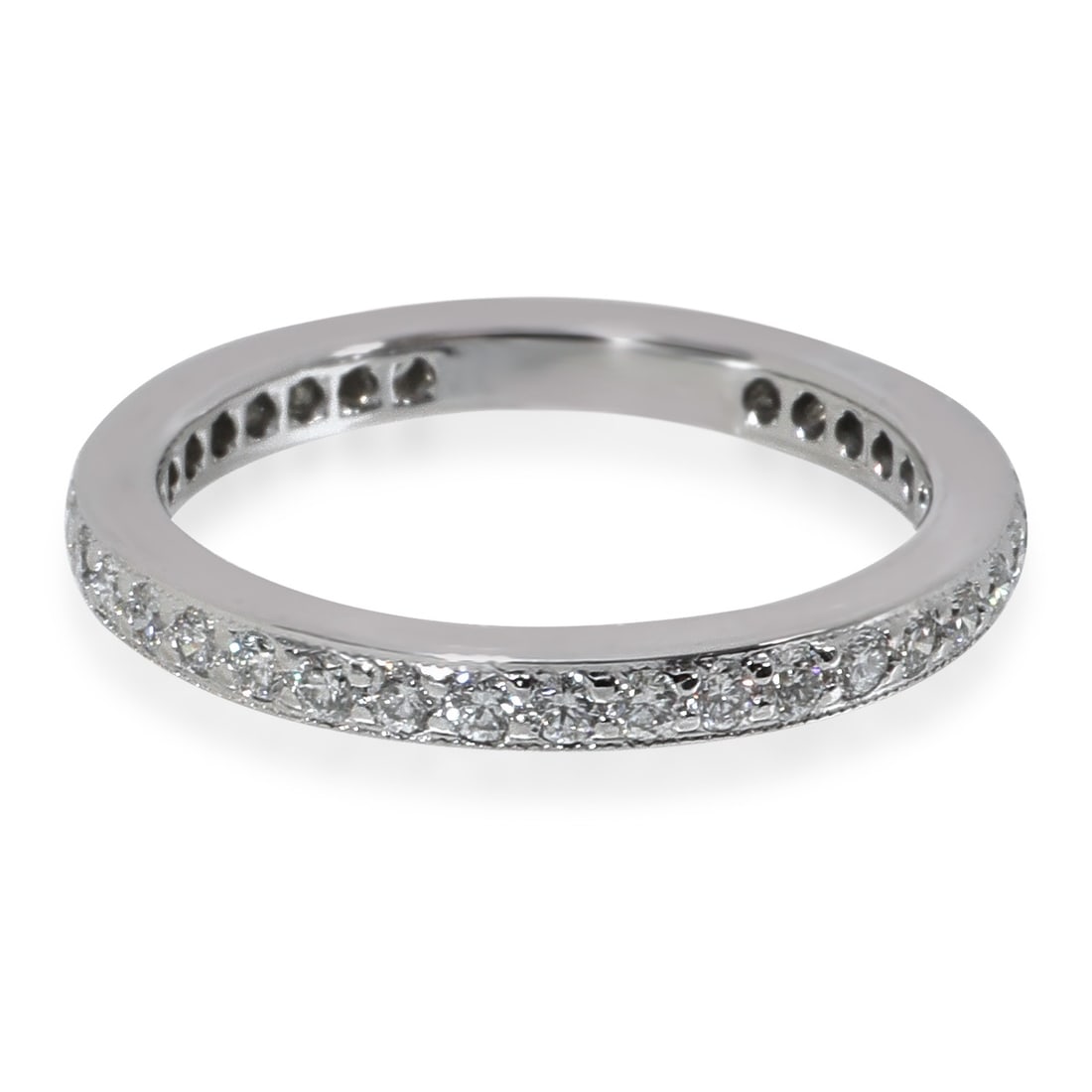 Platinum Diamond Band from Legacy Eternity Collection Size 5: Platinum Diamond Band from Legacy Eternity Collection Size 5 This Tiffany & Co. Legacy Eternity band is crafted from platinum and features round brilliant diamonds with a total carat weight of 0.36. T