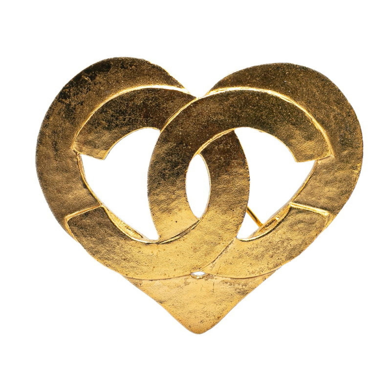 Gold Plated Brooch with Coco Mark Emblem by Chanel: Gold Plated Brooch with Coco Mark Emblem by Chanel This Chanel Coco Mark accessory features a gold-plated finish and showcases the iconic design. Made for women, it has a gold color and originates fro