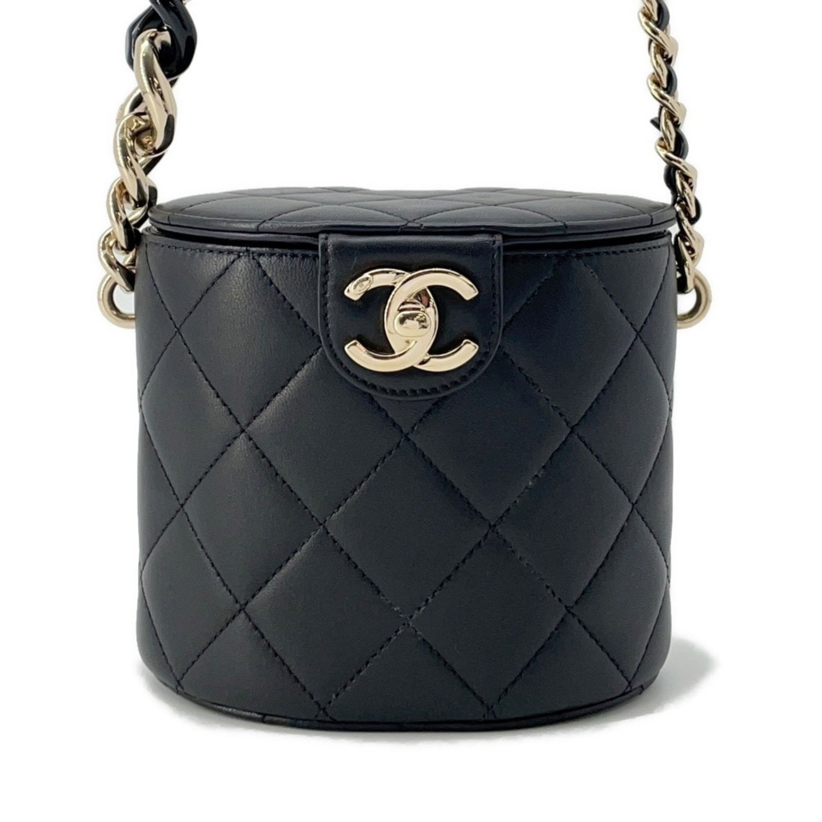 Chanel Black Leather Vanity Case Bag 13.5cm x 15cm x 10cm (1 of 1)