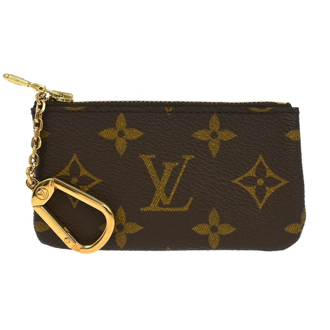 Monogram Leather Coin Wallet Louis Vuitton Pochette Cles M62650 (1 of 7)