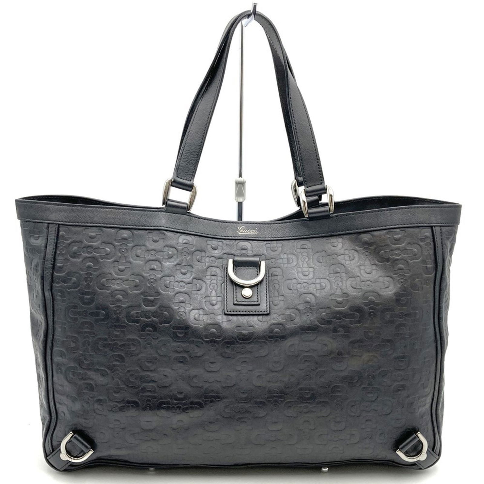 Gucci Abbey Black Leather Shoulder Bag 30cm x 47cm x 10cm Italy (1 of 1)