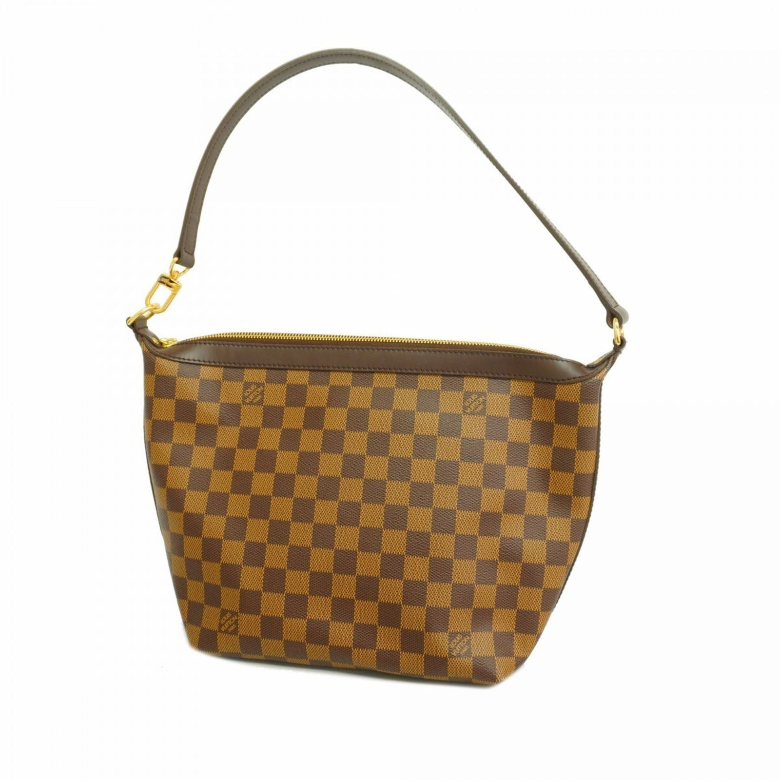 Brown Canvas Louis Vuitton Illovo Shoulder Bag for Women: Brown Canvas Louis Vuitton Illovo Shoulder Bag for Women The Louis Vuitton Illovo is a women's handbag crafted from brown canvas. It features a spacious interior and is designed for everyday use. Made