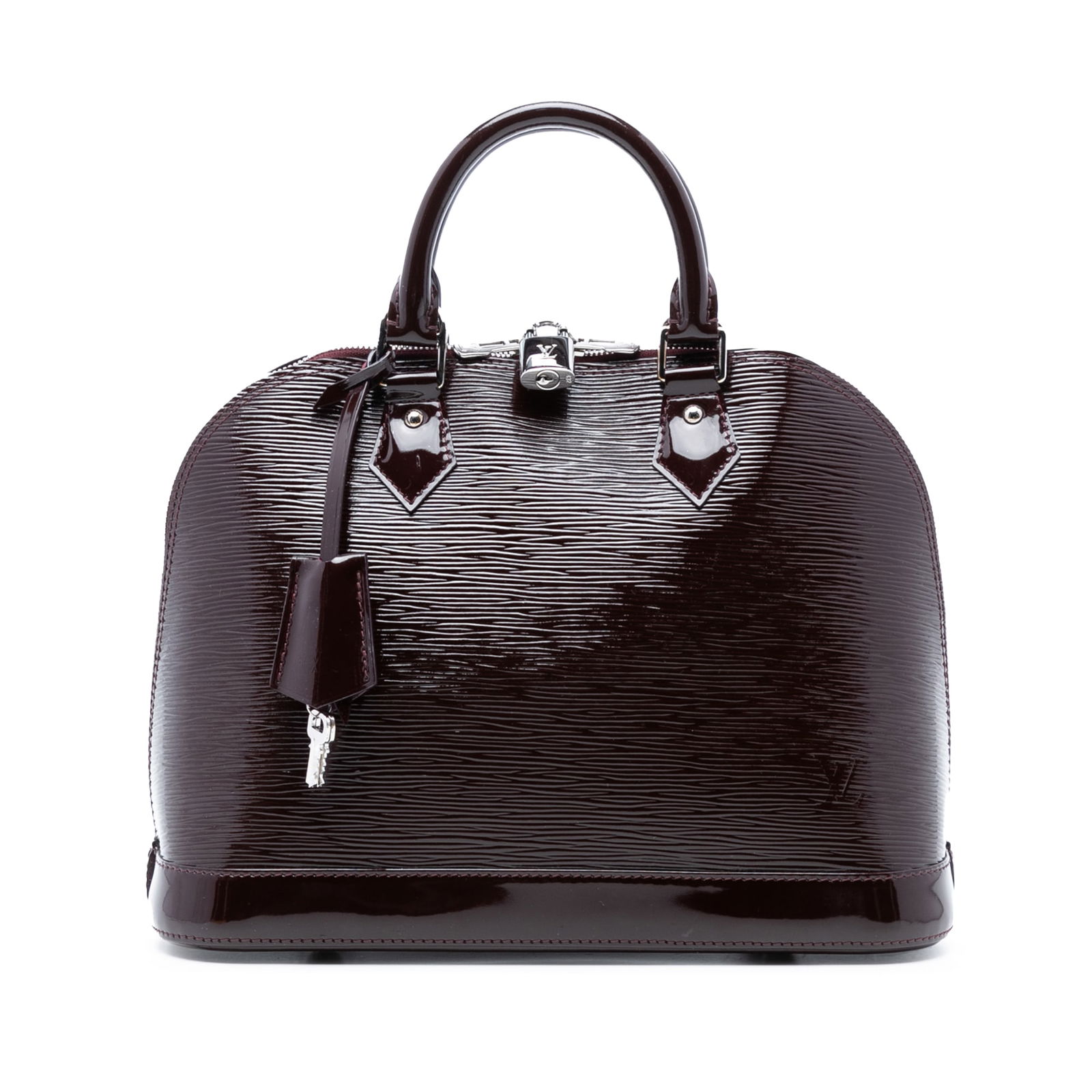 Louis Vuitton Alma PM Handbag in Electric Epi Purple Leather (1 of 8)