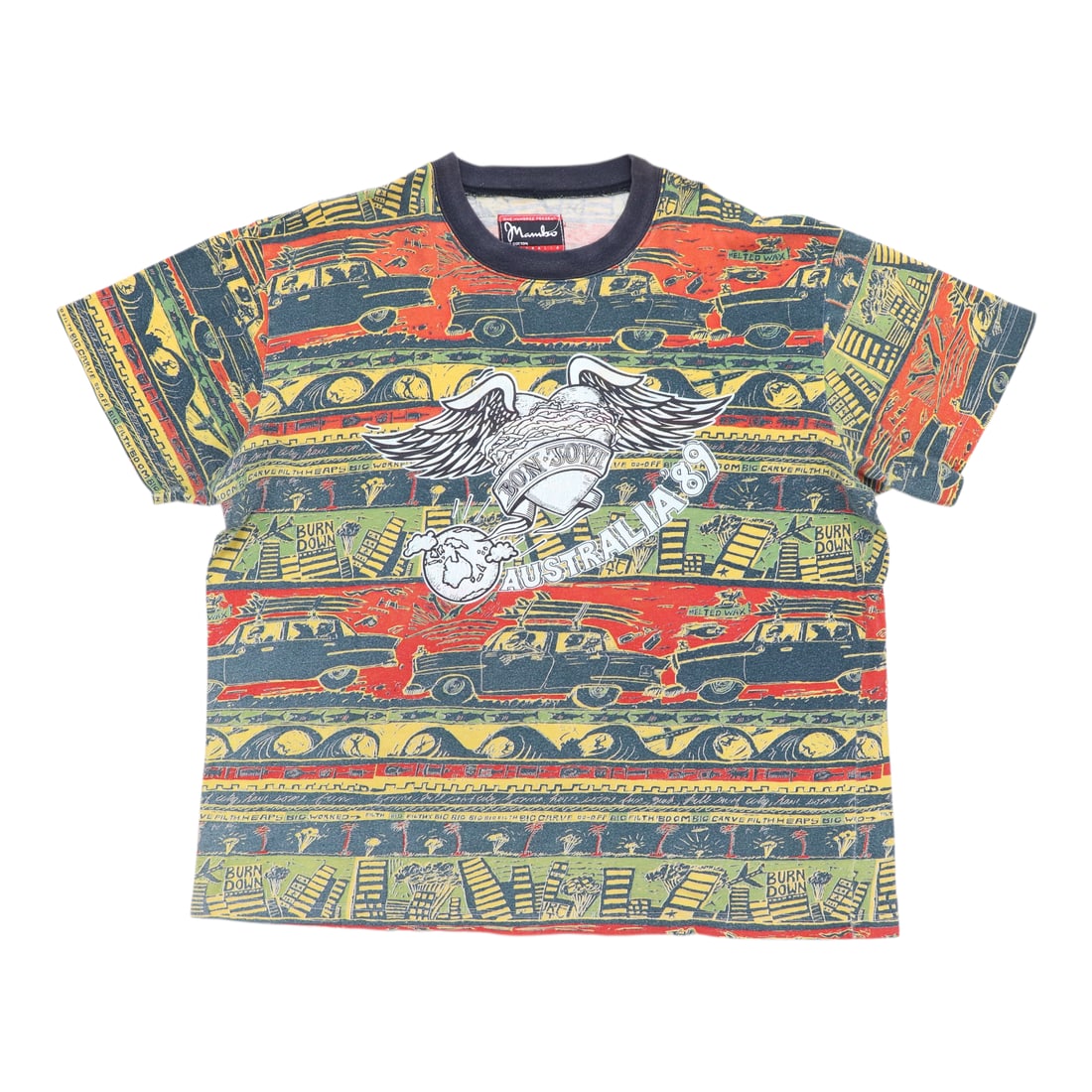 Vintage 1989 Bon Jovi Australian Tour 100 Percent Cotton Band T Shirt (1 of 2)