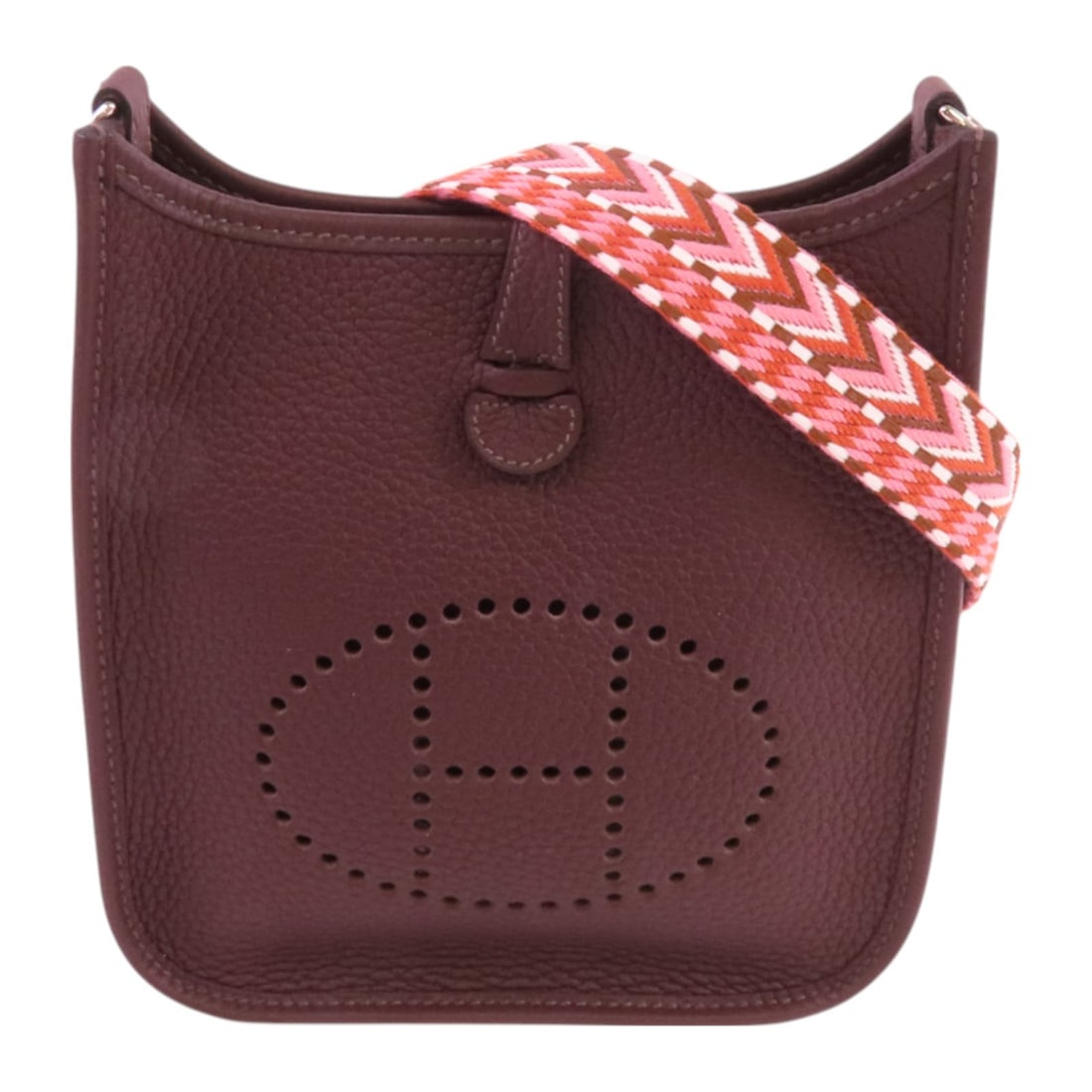 Hermes Evelyne TPM Clemence Leather Shoulder Bag with Palladium Hardware (1 of 14)