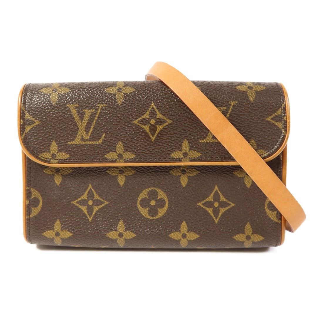LOUIS VUITTON Pochette Florentine Waist Bag M51855 Monogram Brown: LOUIS VUITTON Pochette Florentine Waist Bag M51855 Monogram Brown The LOUIS VUITTON Pochette Florentine Waist Bag is a stylish accessory perfect for everyday use. Crafted from durable PVC coated canva