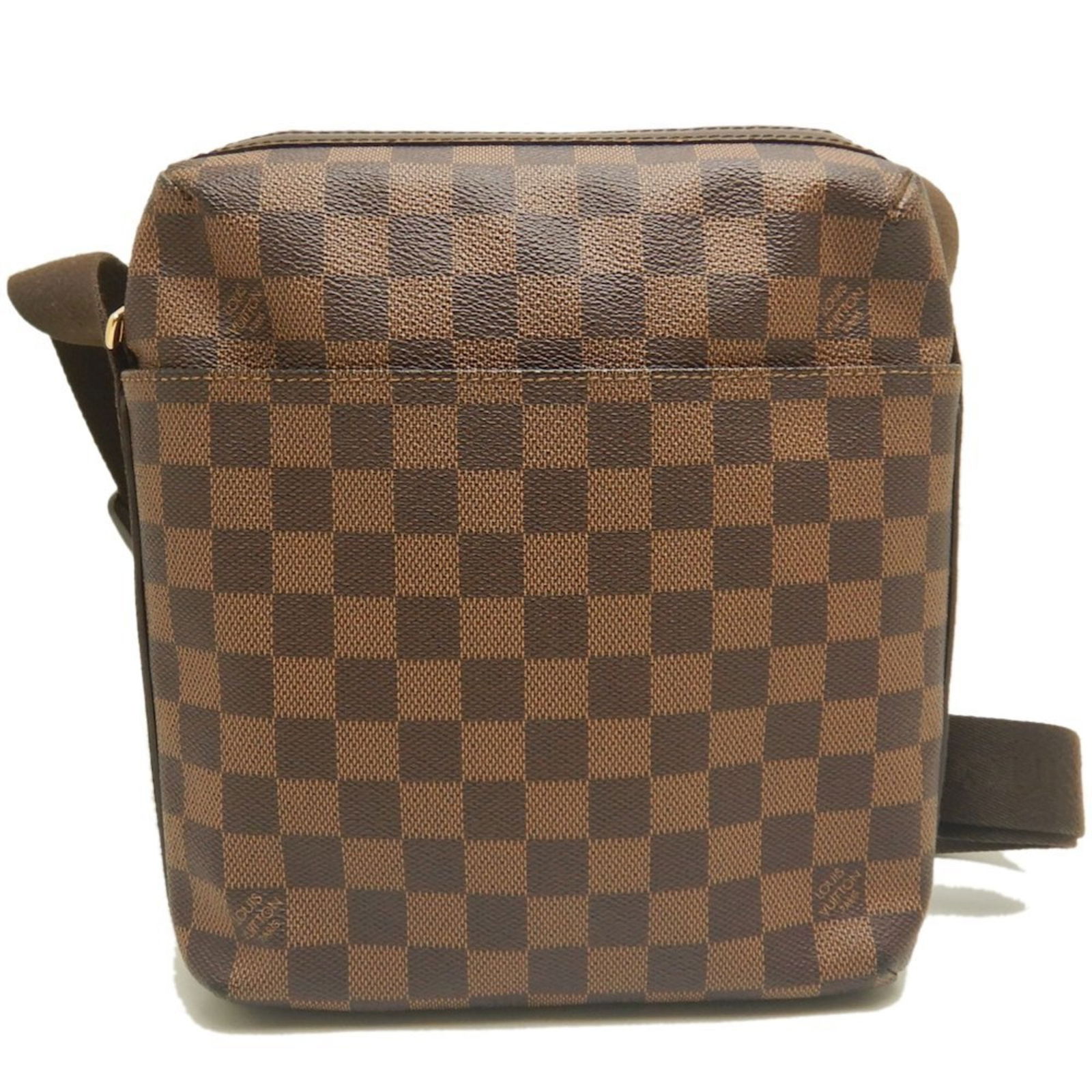 Louis Vuitton Trotteur Brown Canvas Shoulder Bag France: Louis Vuitton Trotteur Brown Canvas Shoulder Bag France This Louis Vuitton Trotteur bag is crafted from brown canvas and features a unisex design. The bag originates from France and offers a compact y