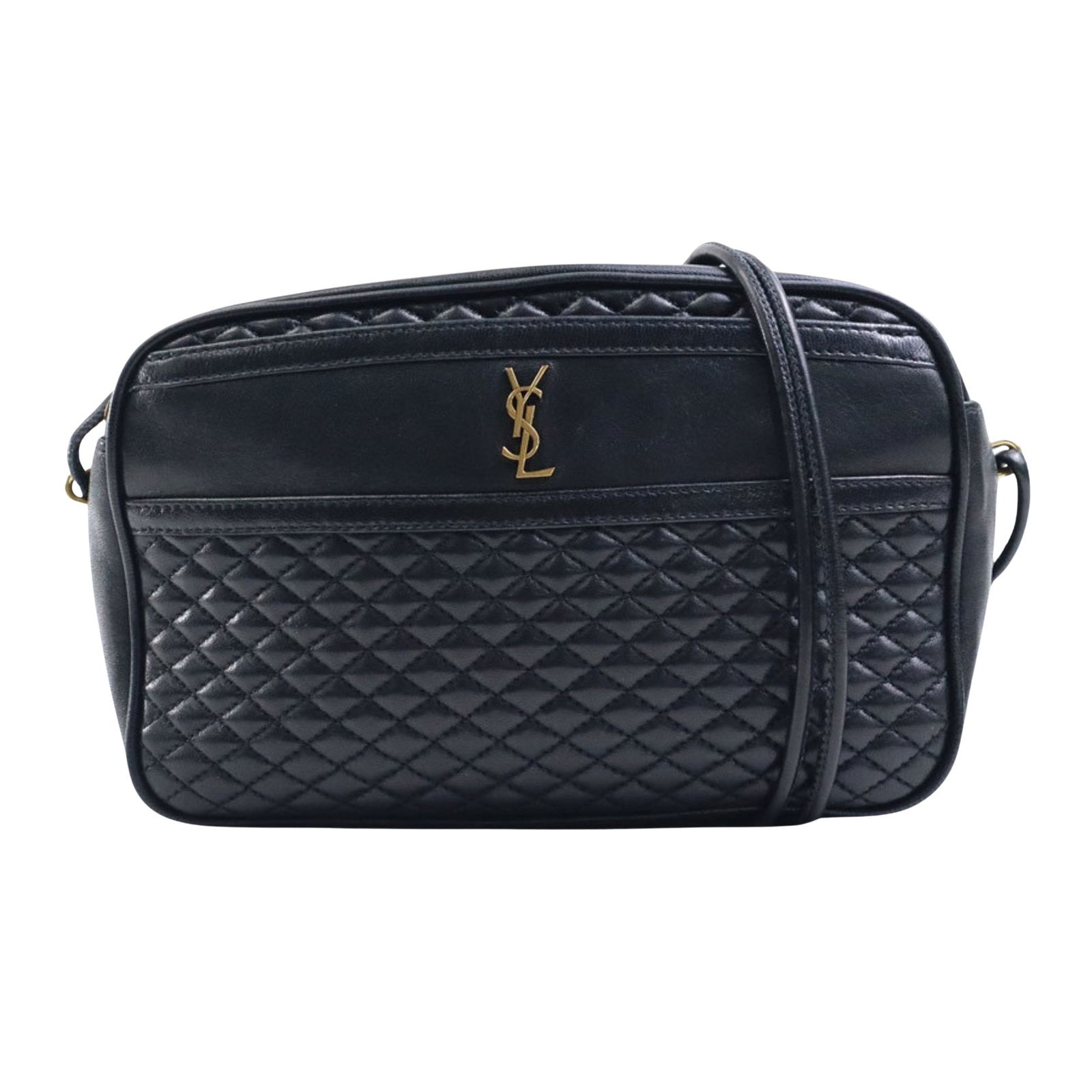 Black Leather Saint Laurent Victoire Shoulder Bag for Women: Black Leather Saint Laurent Victoire Shoulder Bag for Women This Saint Laurent Victoire shoulder bag is crafted from luxurious black leather and designed exclusively for women. Known for its timeless