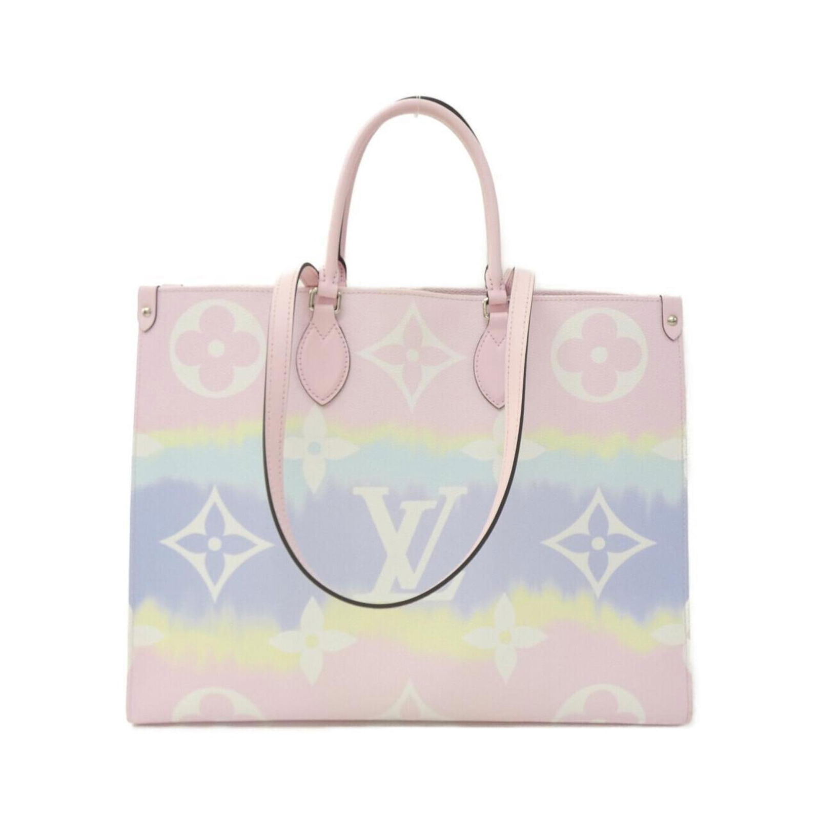 Louis Vuitton Canvas Multicolour Onthego GM Tote Bag 34cm x 41cm x 19cm: Louis Vuitton Canvas Multicolour Onthego GM Tote Bag 34cm x 41cm x 19cm The Louis Vuitton Onthego GM is a multicolour canvas tote bag designed for women. Crafted in France, this spacious bag features