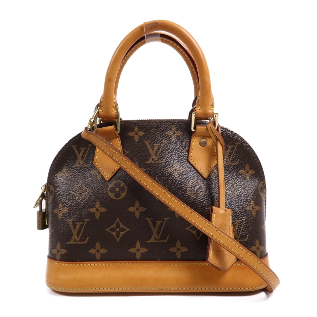 LOUIS VUITTON Alma BB Monogram Brown 2 Way Shoulder Bag GHW (1 of 18)