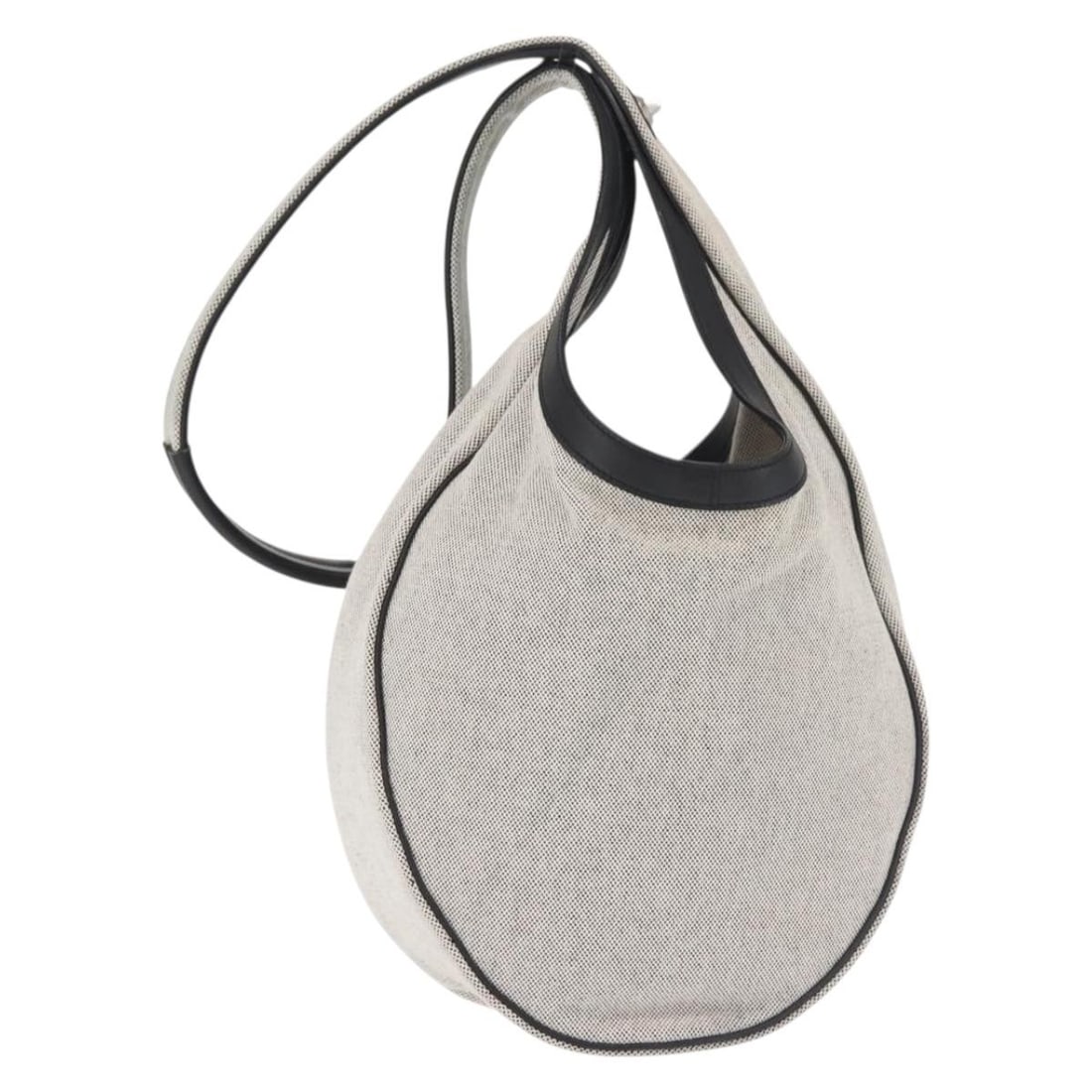 HERMES Sac Luco MM Gray Black Silver Canvas Shoulder Bag Auth: HERMES Sac Luco MM Gray Black Silver Canvas Shoulder Bag Auth This stylish HERMES Sac Luco MM Shoulder Bag is a versatile accessory crafted from durable canvas. Featuring a sophisticated gray, black,
