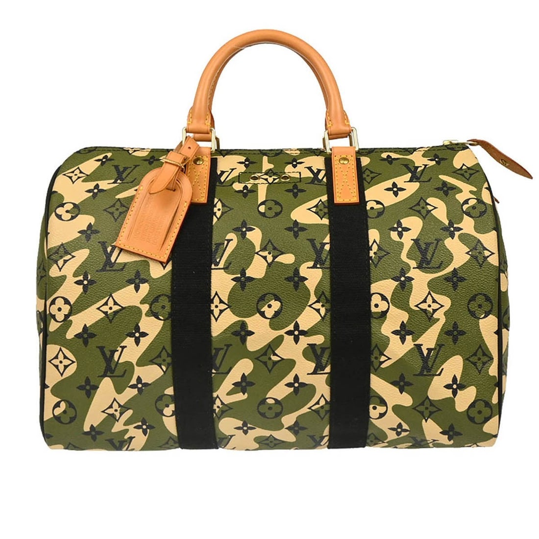 Louis Vuitton Green Monogramouflage Speedy 35 Handbag M95773: Louis Vuitton Green Monogramouflage Speedy 35 Handbag M95773 Elevate your style with the Louis Vuitton Green Monogramouflage Speedy 35 Handbag, a unique blend of fashion and functionality. This medium