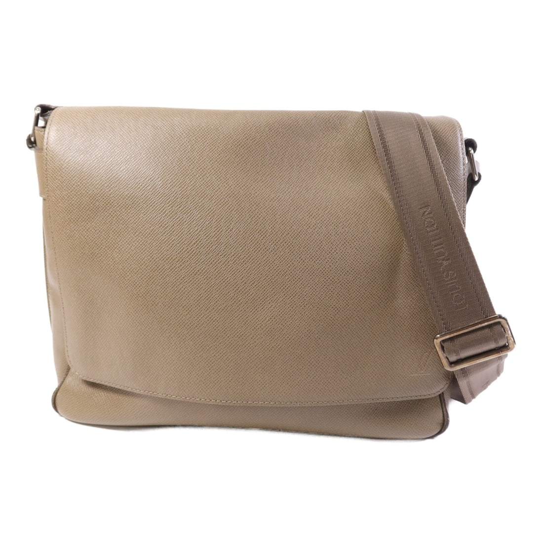 Louis Vuitton Roman PM Taiga Khaki Calfskin Messenger Shoulder Bag M32699 (1 of 16)