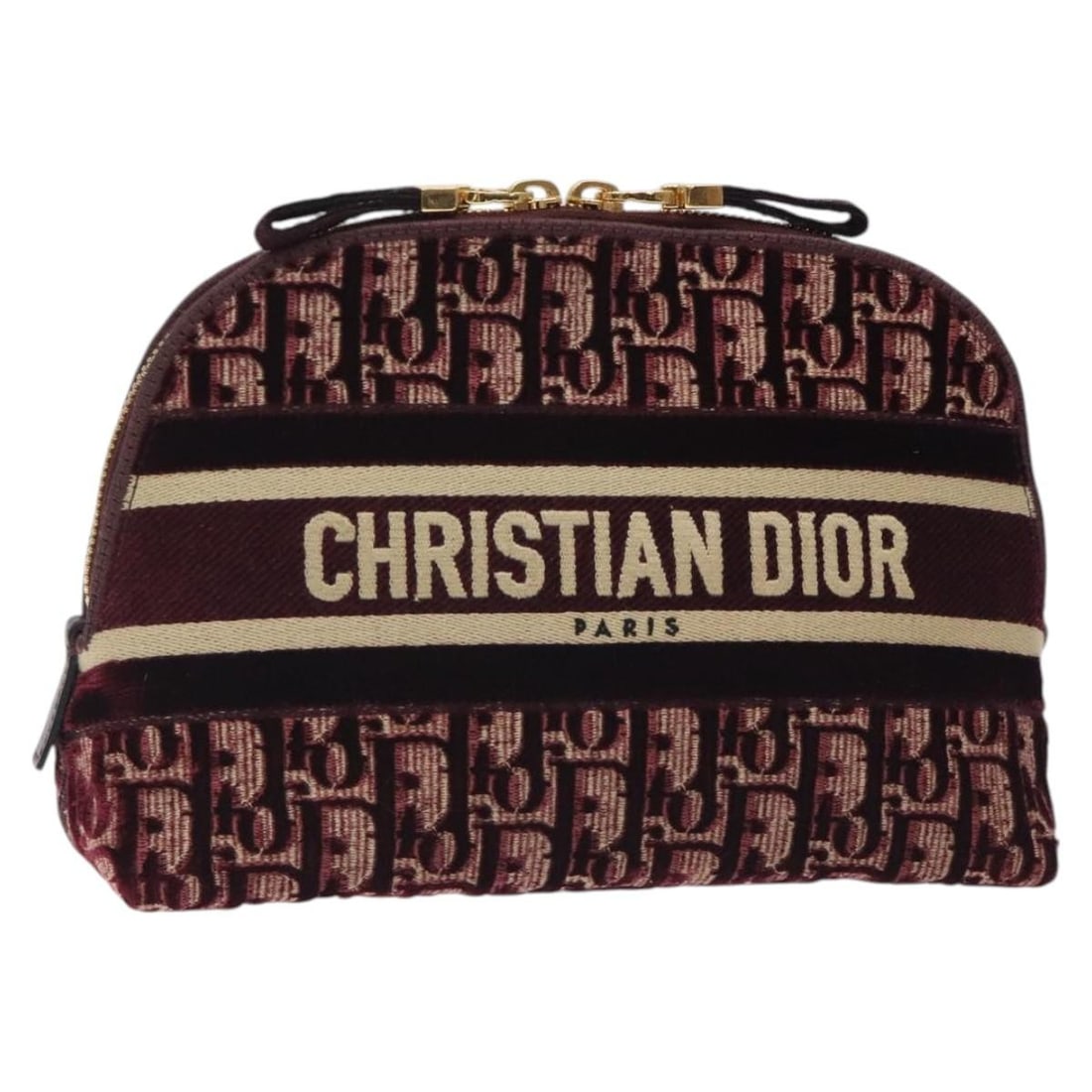 Red and Gold Trotter Canvas Clutch by Christian Dior: Red and Gold Trotter Canvas Clutch by Christian Dior This Christian Dior clutch bag features the signature Trotter canvas in a striking red and gold color combination. Crafted in France, the bag offer