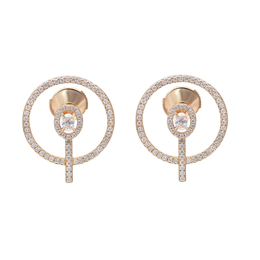 Messika Glam'Azone 0.85ct Diamond Stud Earrings 18K Yellow Gold: Messika Glam'Azone 0.85ct Diamond Stud Earrings 18K Yellow Gold Make a stunning statement with these Messika Glam'Azone diamond stud earrings. Crafted in luxurious 18K yellow gold, these earrings feat