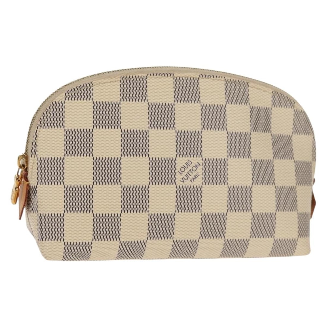 LOUIS VUITTON Damier Azur Cosmetic Pouch N60024 Auth Dust Bag: LOUIS VUITTON Damier Azur Cosmetic Pouch N60024 Auth Dust Bag This LOUIS VUITTON Damier Azur Pochette Cosmetic PM Pouch is a chic and stylish accessory, perfect for carrying your cosmetics or essentia