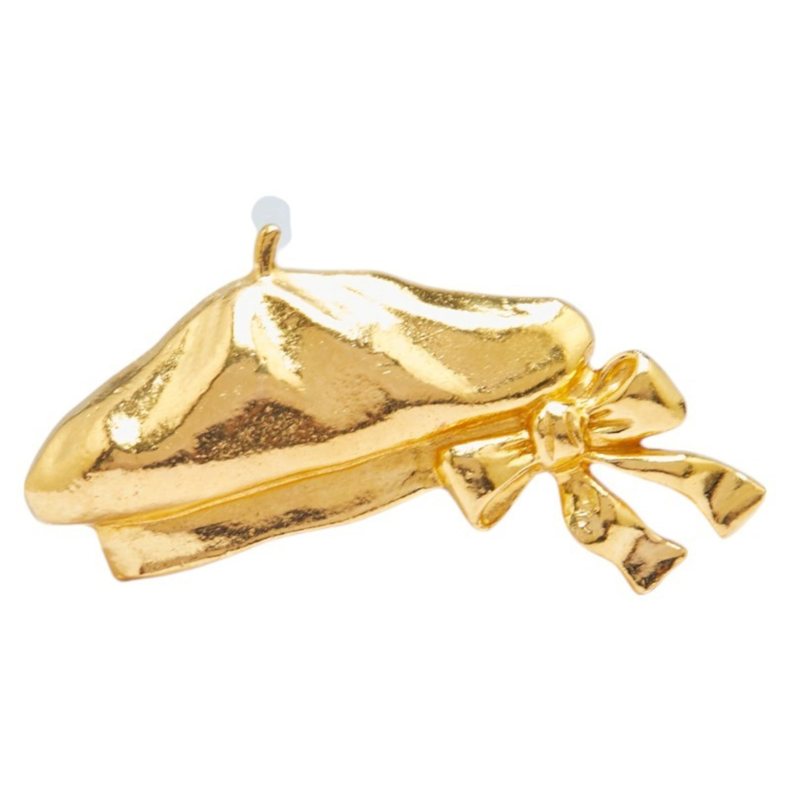 Gold Plated Brooch by Chanel French Designer Accessory: Gold Plated Brooch by Chanel French Designer Accessory This Chanel accessory features a gold plated design, offering a stylish touch. It is designed for women and was crafted in France. The item is in