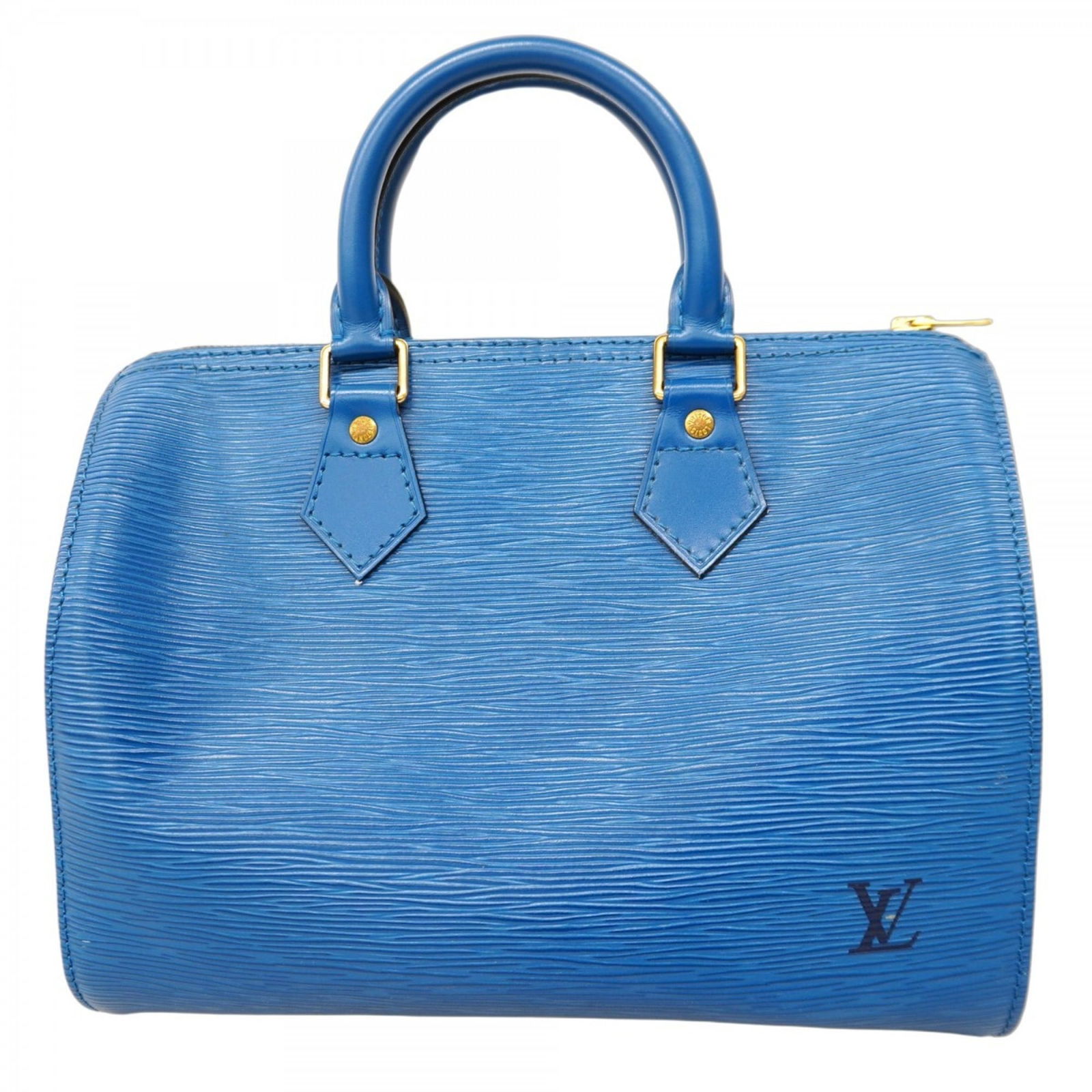 Blue Leather Speedy 25 Handbag by Louis Vuitton France (1 of 1)