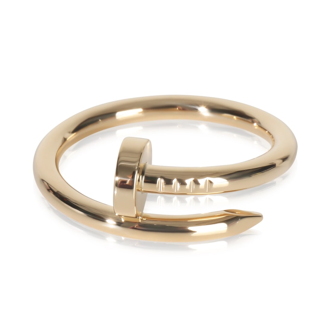Cartier Juste Un Clou 18k Yellow Gold Men's Ring with Papers and Box: Cartier Juste Un Clou 18k Yellow Gold Men's Ring with Papers and Box This Cartier Juste Un Clou ring is crafted from 18k yellow gold and features a sleek, nail-inspired design. Part of the Juste Un Cl