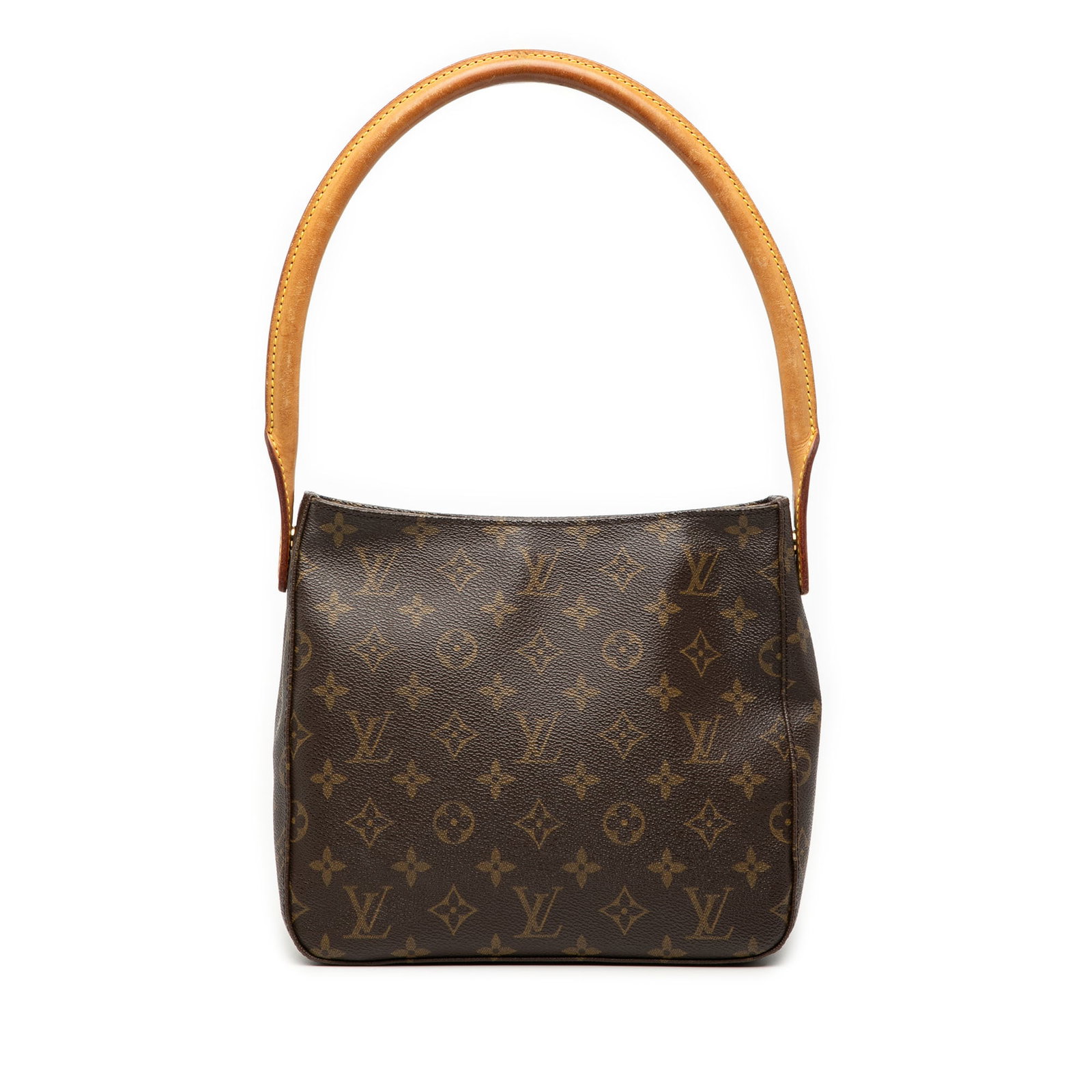 Louis Vuitton Monogram Looping MM Shoulder Bag Brown: Louis Vuitton Monogram Looping MM Shoulder Bag Brown The Louis Vuitton Monogram Looping MM is a stylish handbag crafted from premium monogram canvas with a luxurious rolled vachetta leather shoulder s