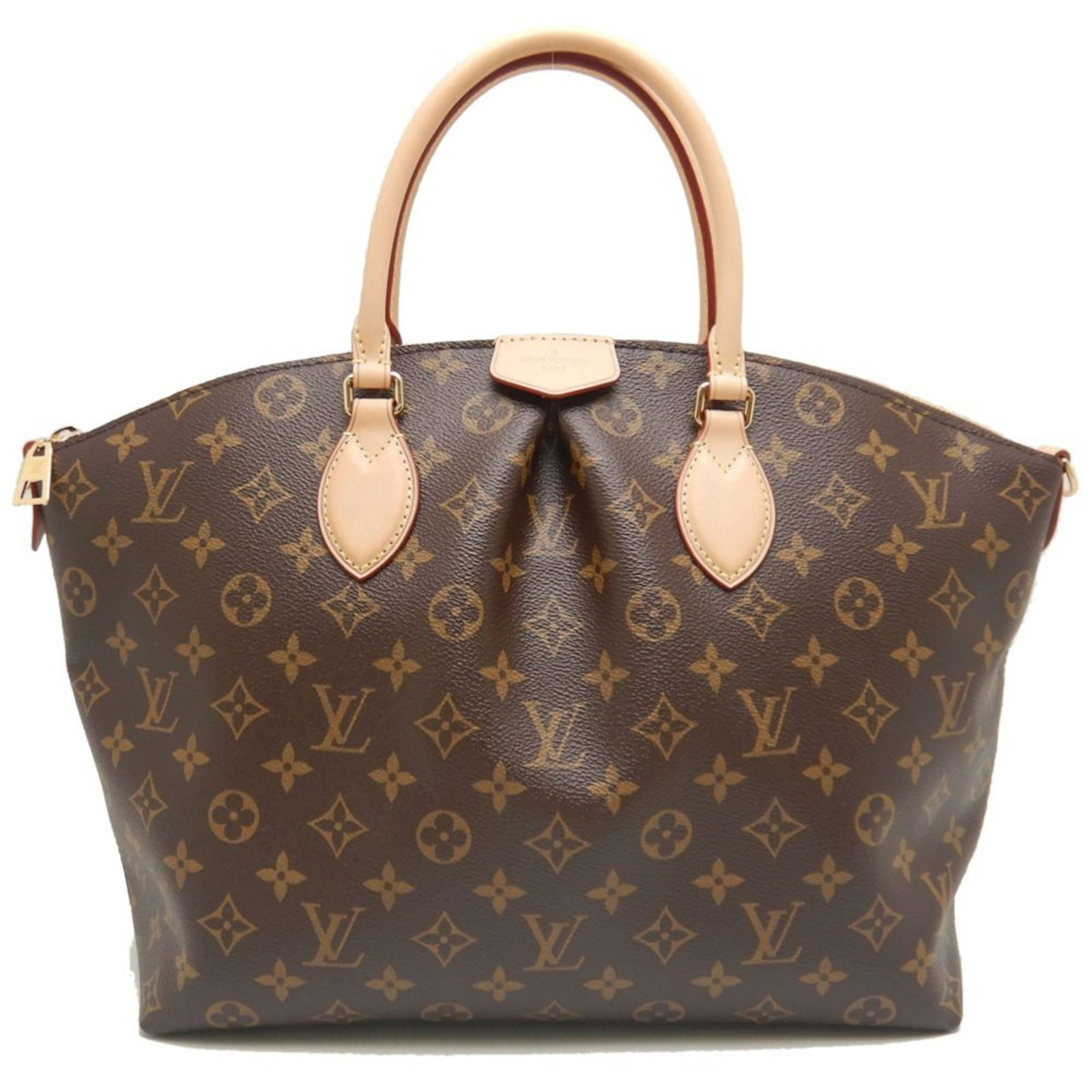 Boetie Canvas Brown Handbag by Louis Vuitton France: Boetie Canvas Brown Handbag by Louis Vuitton France The Louis Vuitton Boetie is a stylish handbag crafted from brown canvas. Designed for women, this bag features a spacious interior and a classic sil