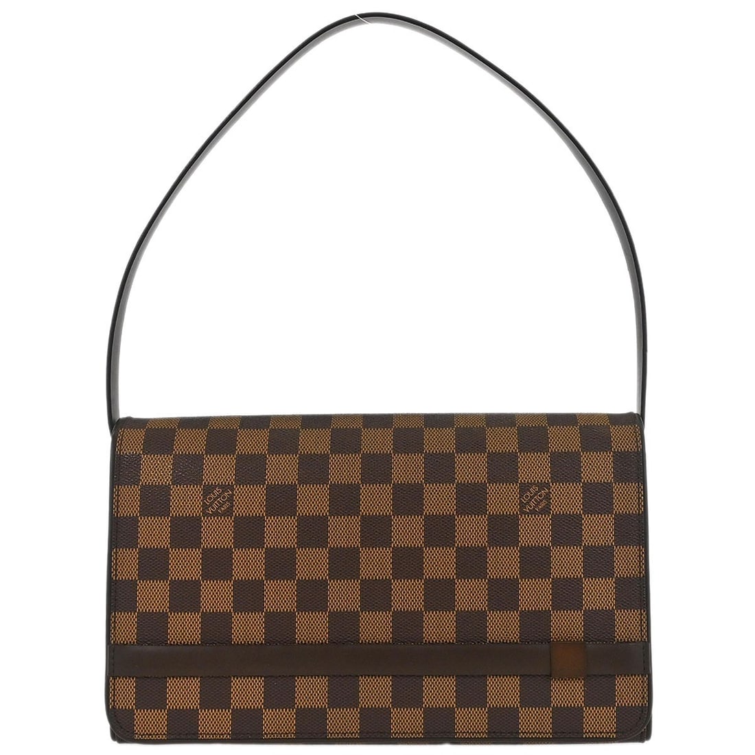 Louis Vuitton Damier Tribeca Long Handbag N51160 Brown Leather: Louis Vuitton Damier Tribeca Long Handbag N51160 Brown Leather Introducing the Louis Vuitton Damier Tribeca Long Handbag, a perfect blend of style and functionality for casual occasions. Crafted from