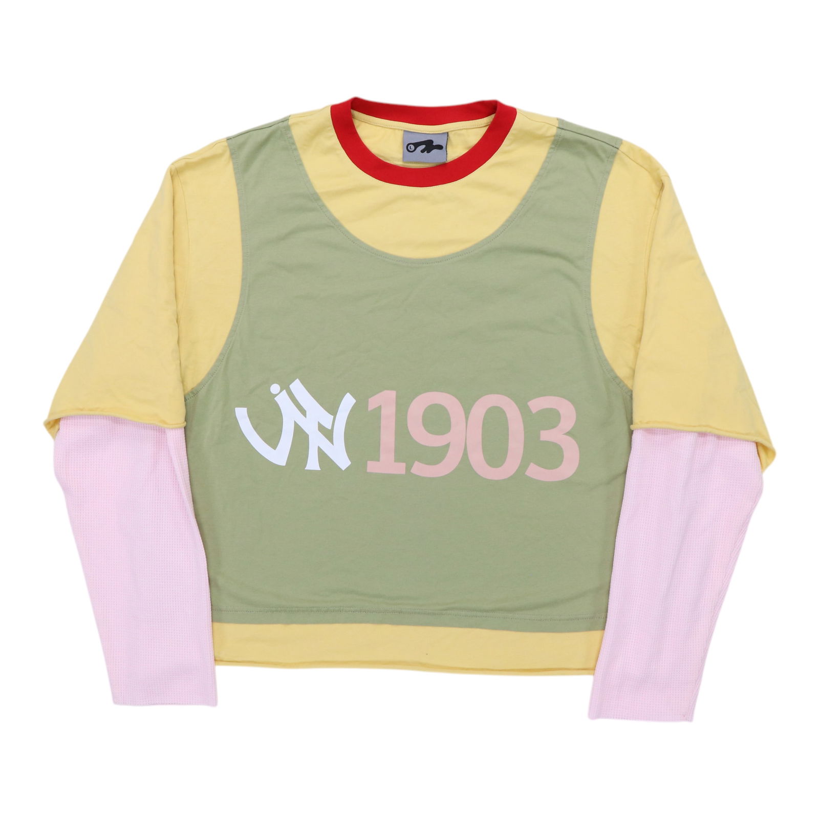 Triple Layer Yellow Thermal Shirt Heavyweight Insulated Top Size Large: Triple Layer Yellow Thermal Shirt Heavyweight Insulated Top Size Large This OTW Triple Layer Thermal Yellow Shirt is crafted for durability and warmth, featuring a heavyweight triple-layer constructio