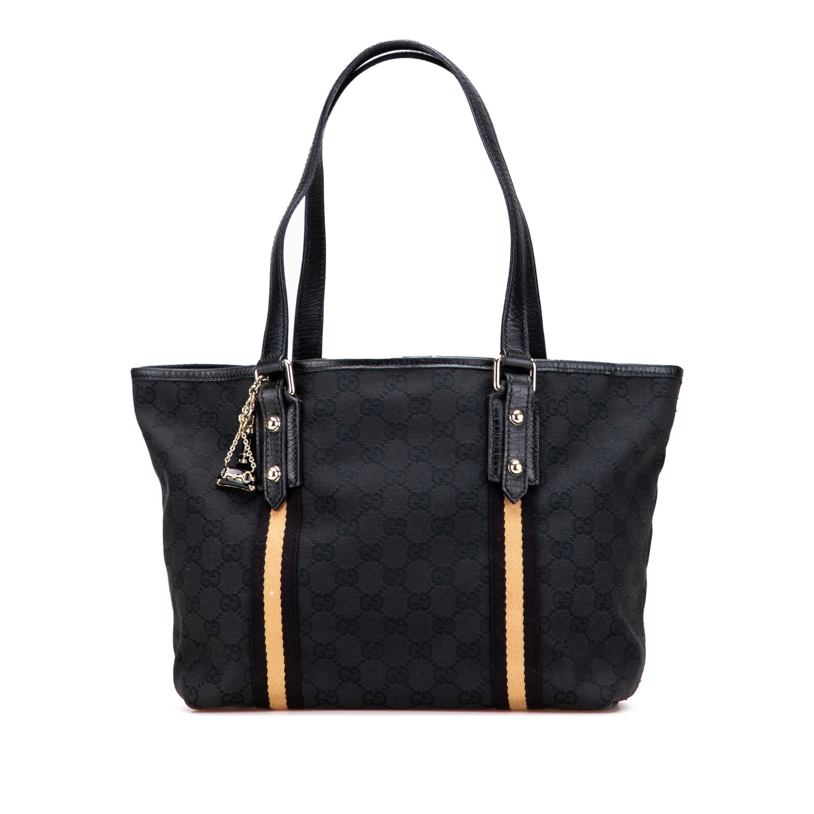 Gucci GG Canvas Jolicoeur Tote Bag Black Fabric Italy: Gucci GG Canvas Jolicoeur Tote Bag Black Fabric Italy The Gucci GG Canvas Jolicoeur Tote is a stylish and functional bag crafted from durable canvas. It features flat leather straps for comfortable ca
