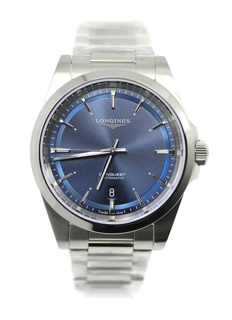 Longines Conquest Automatic Blue Dial 41mm Stainless Steel Wristwatch L38304926 (1 of 6)