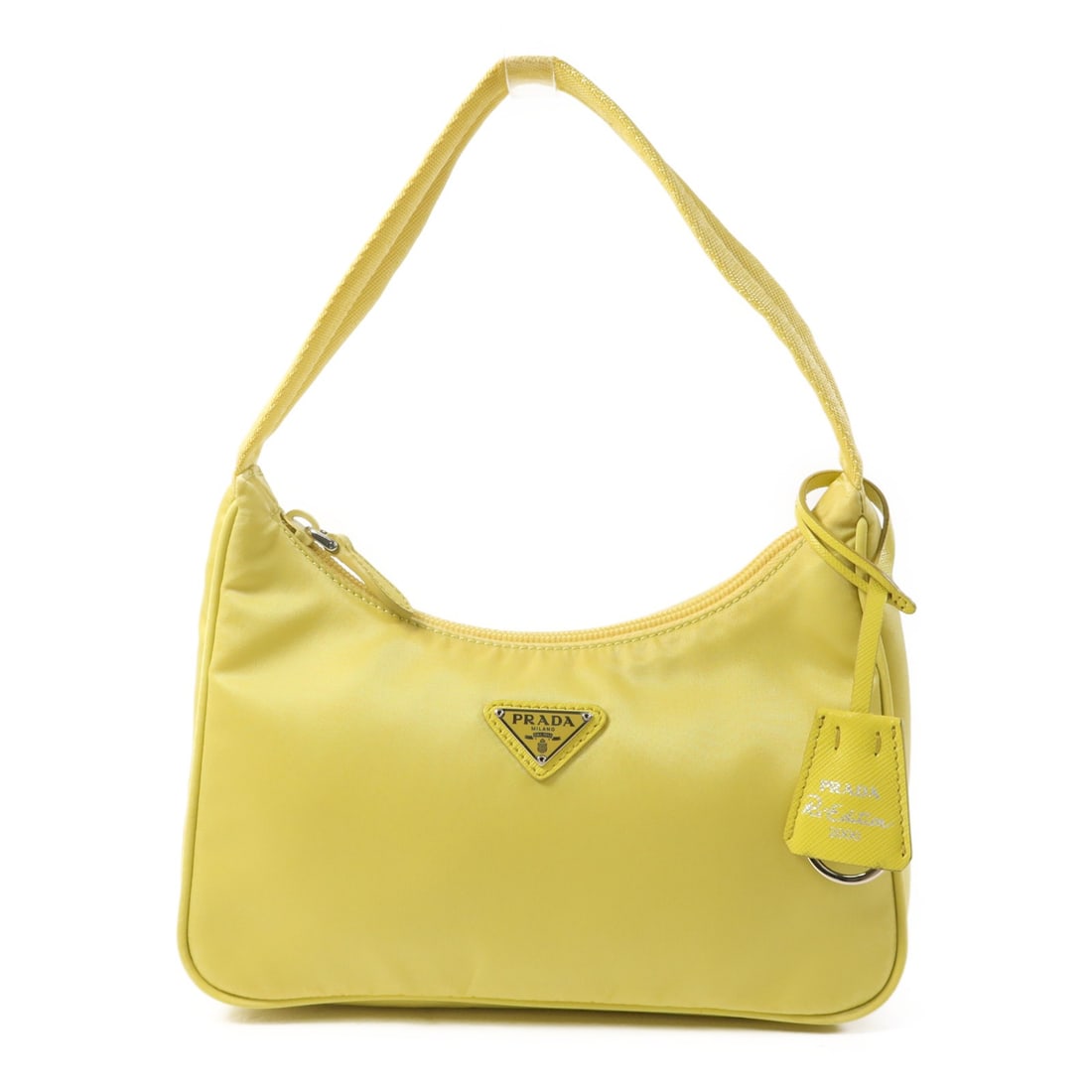 PRADA Re-Edition 2000 Handbag 1NE205 Yellow Nylon (1 of 18)